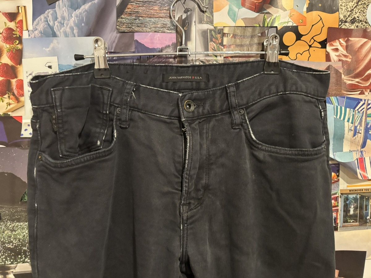John Varvatos Black Distressed Slim Fit John Varvatos Jeans 31 x 32 Size US 31 - 5 Thumbnail