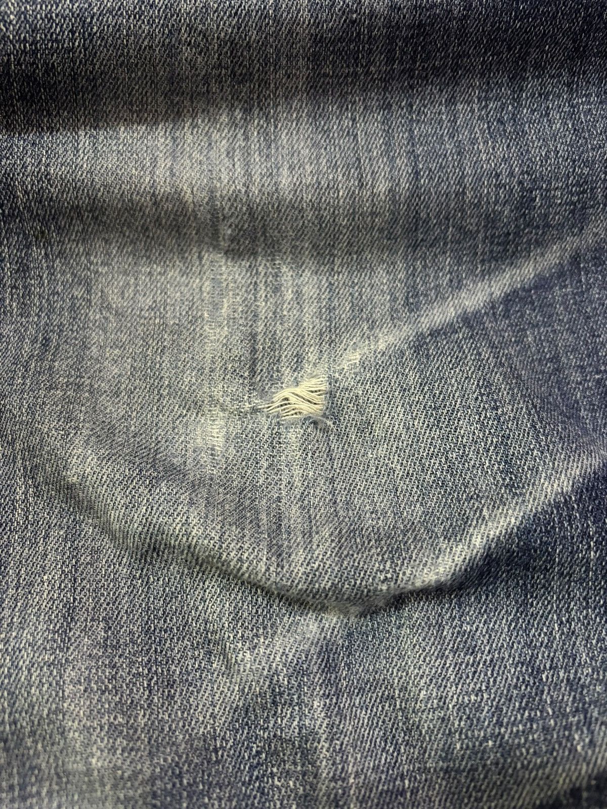 Designer Vtg Crocodile Distressed Faded Jeans Size US 34 / EU 50 - 5 Thumbnail