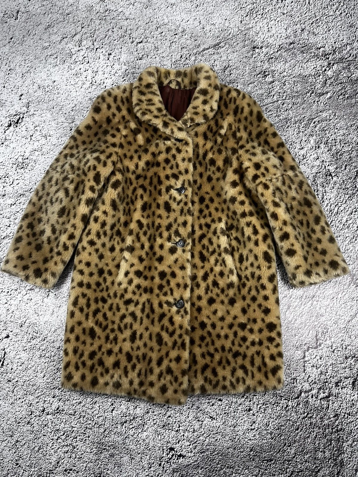 Vintage Vintage Y2K leopard fur faux coat luxury 00s style L Size L / US 10 / IT 46 - 1 Thumbnail