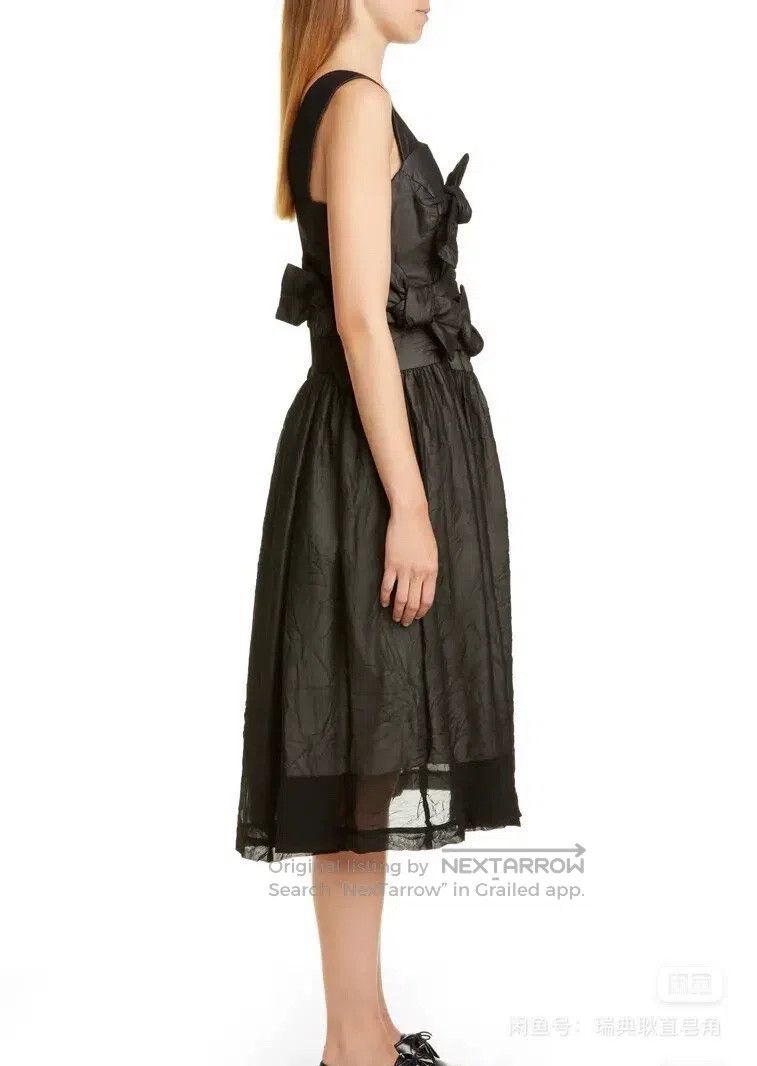 Comme des Garcons Comme Des Garcons Black Bow Tie Midi Dress Size XS / US 0-2 / IT 36-38 - 4 Thumbnail