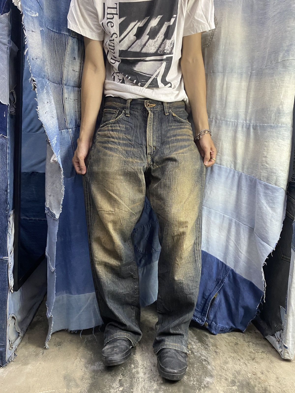 Edwin × If Six Was Nine vintage edwin selvedge 505z mudwash jeans pant Size US 29 - 2 Thumbnail