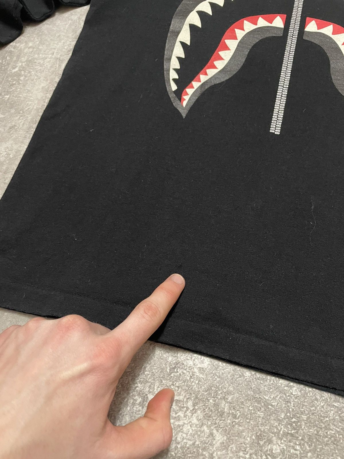 Bape Bape Shark Zip Long Sleeve Size US S / EU 44-46 / 1 - 8 Thumbnail