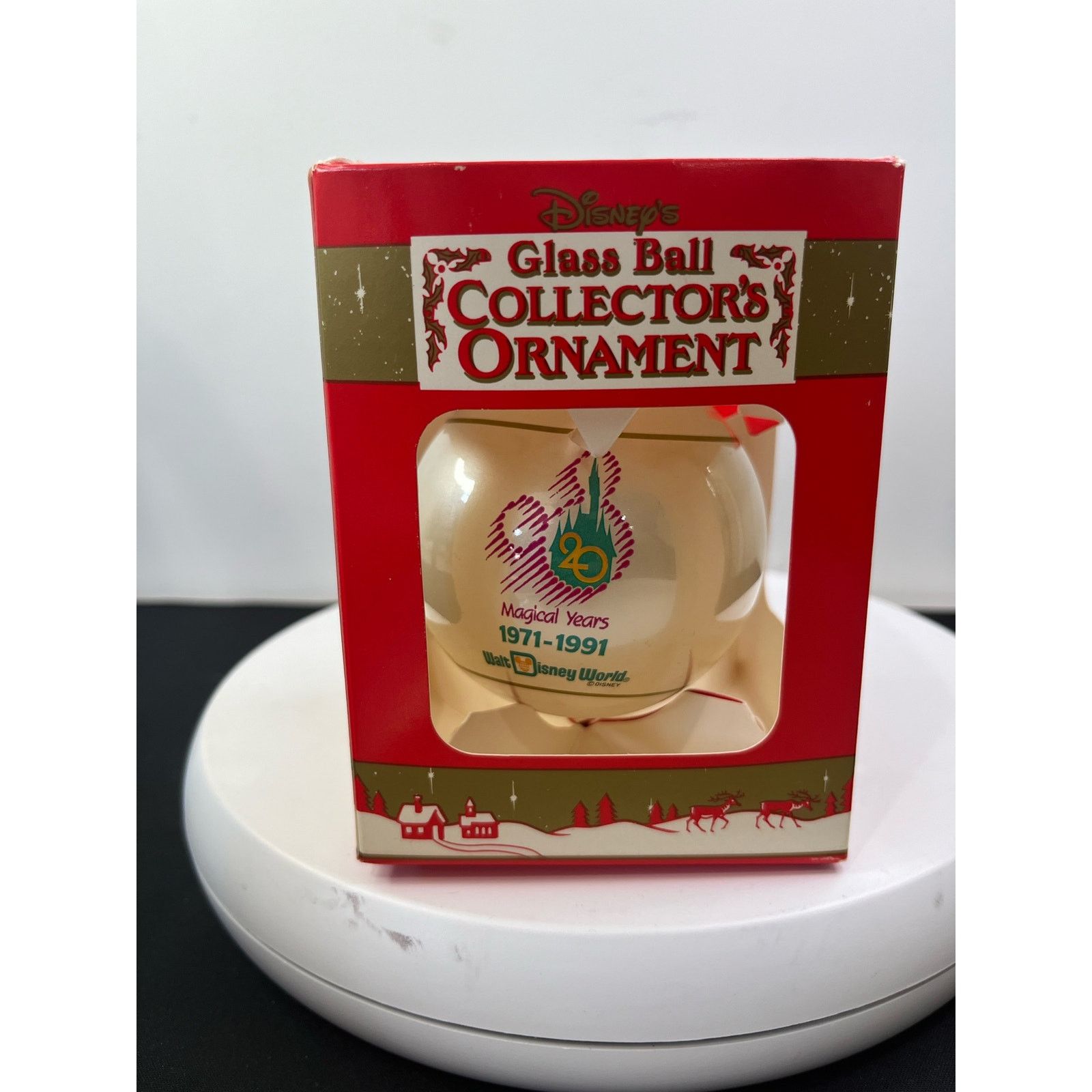 Disney WALT DISNEY WORLD MAGICAL YEARS 1971-1991 BALL ORNAMENT Size ONE SIZE - 1 Thumbnail