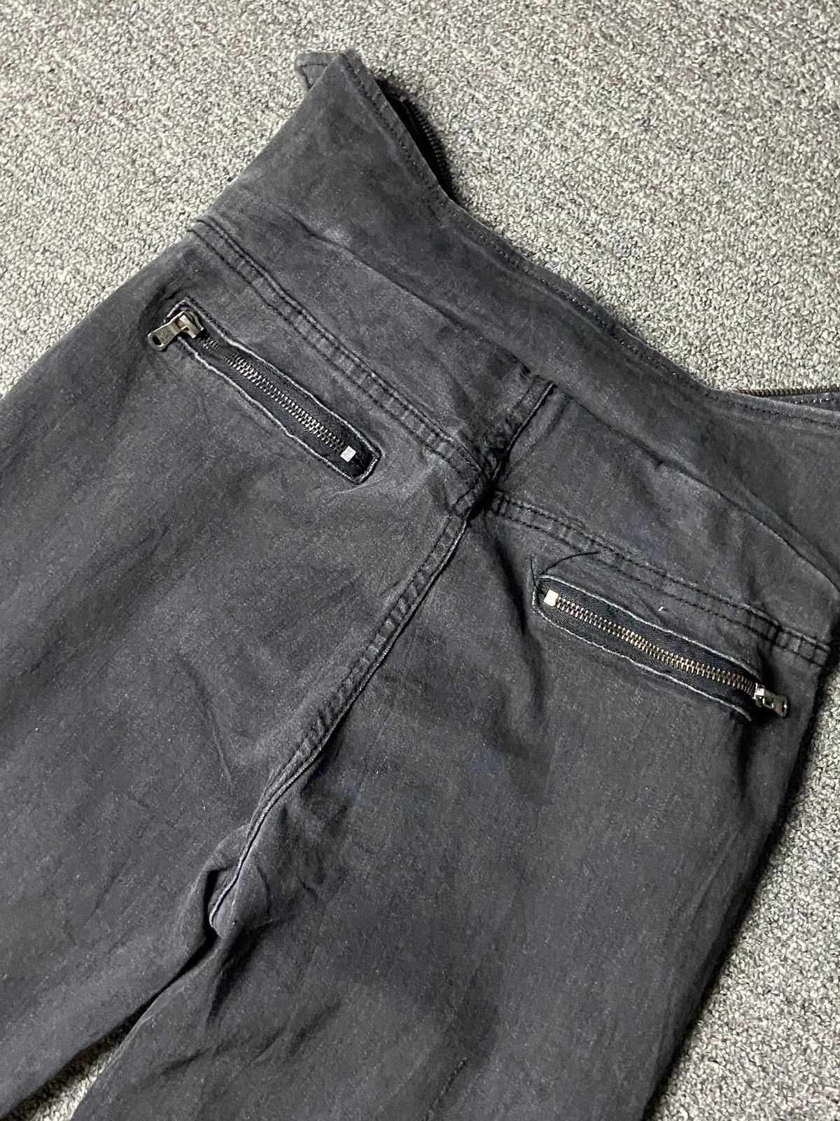 Japanese Brand Ayuko Studio Brand Skinny Jeans with Metal Zipper (163) Size 29" - 2 Thumbnail