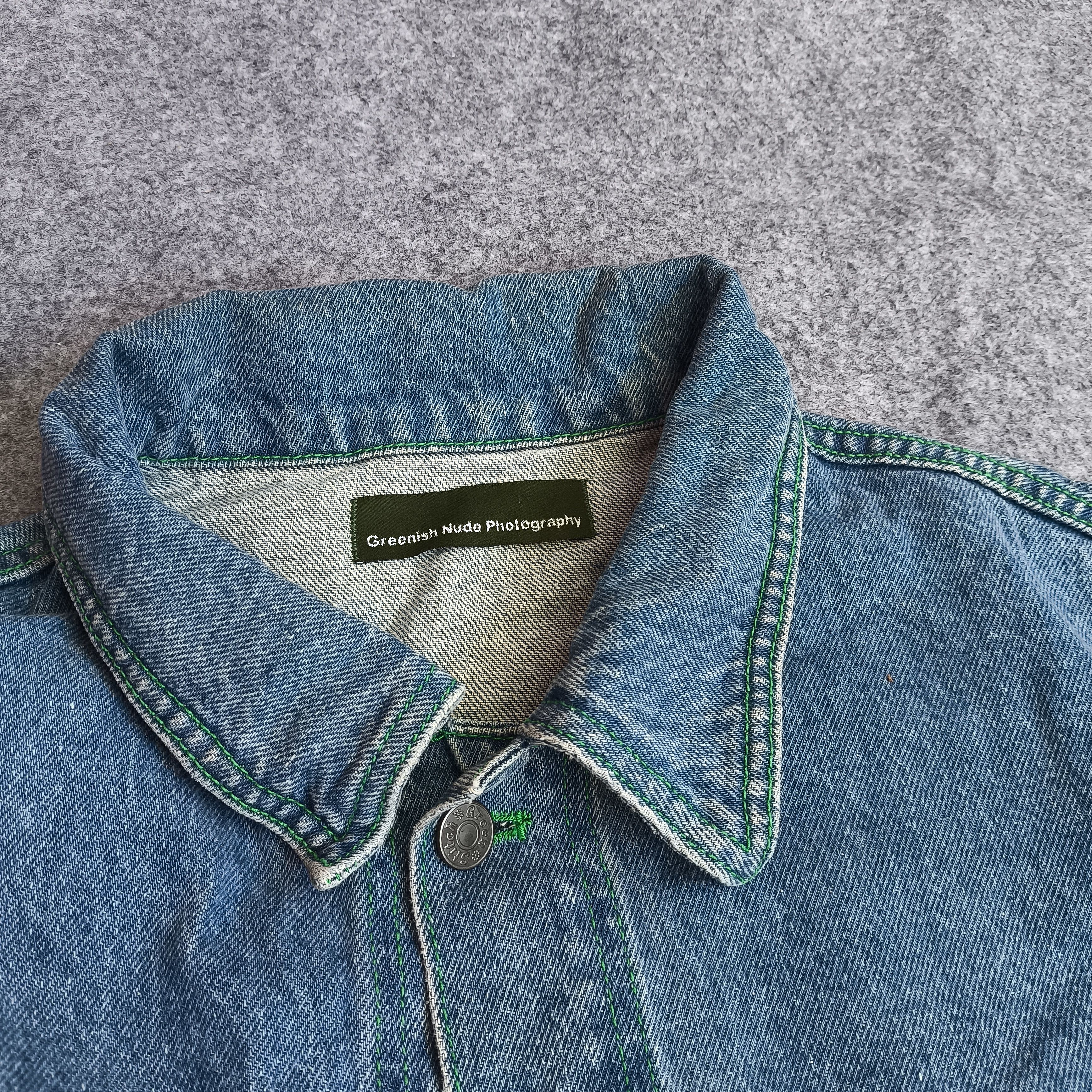 Engineered Garments green nude photography stitch denim type 1 jeans jacket Size US L / EU 52-54 / 3 - 5 Thumbnail
