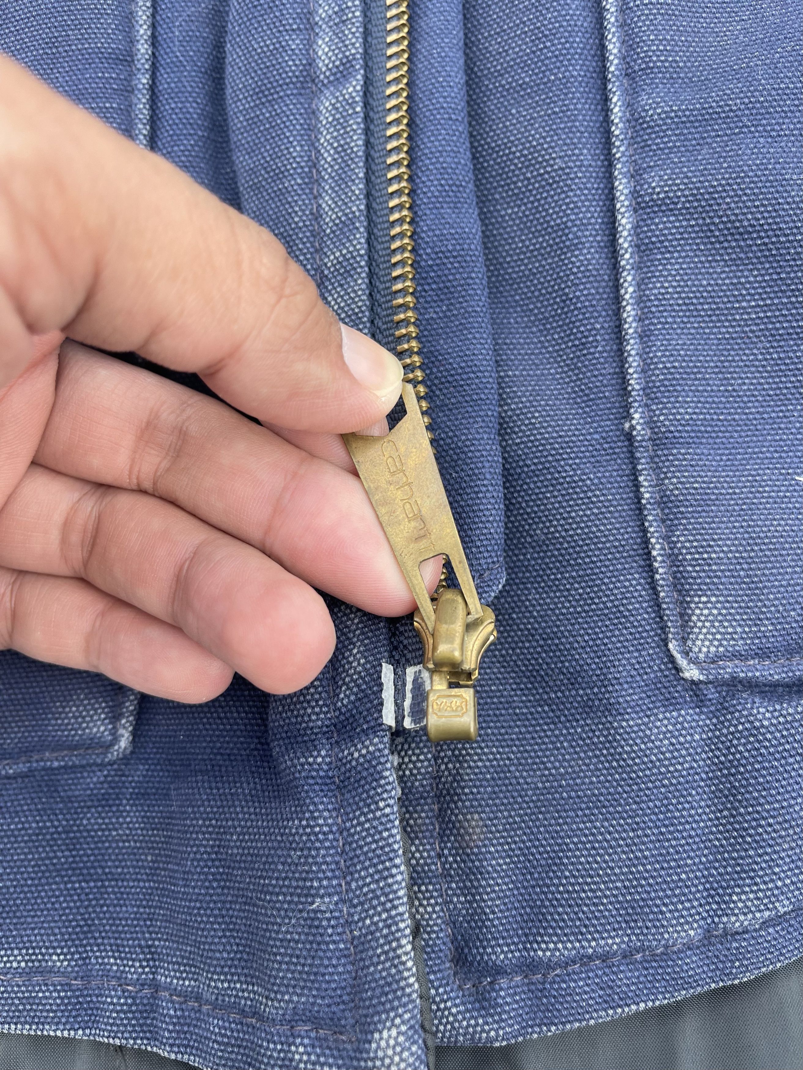 Carhartt × Carhartt Wip × Vintage Vtg 90s Carhartt Wip Vest Navy Colour Jacket Size US L / EU 52-54 / 3 - 5 Thumbnail