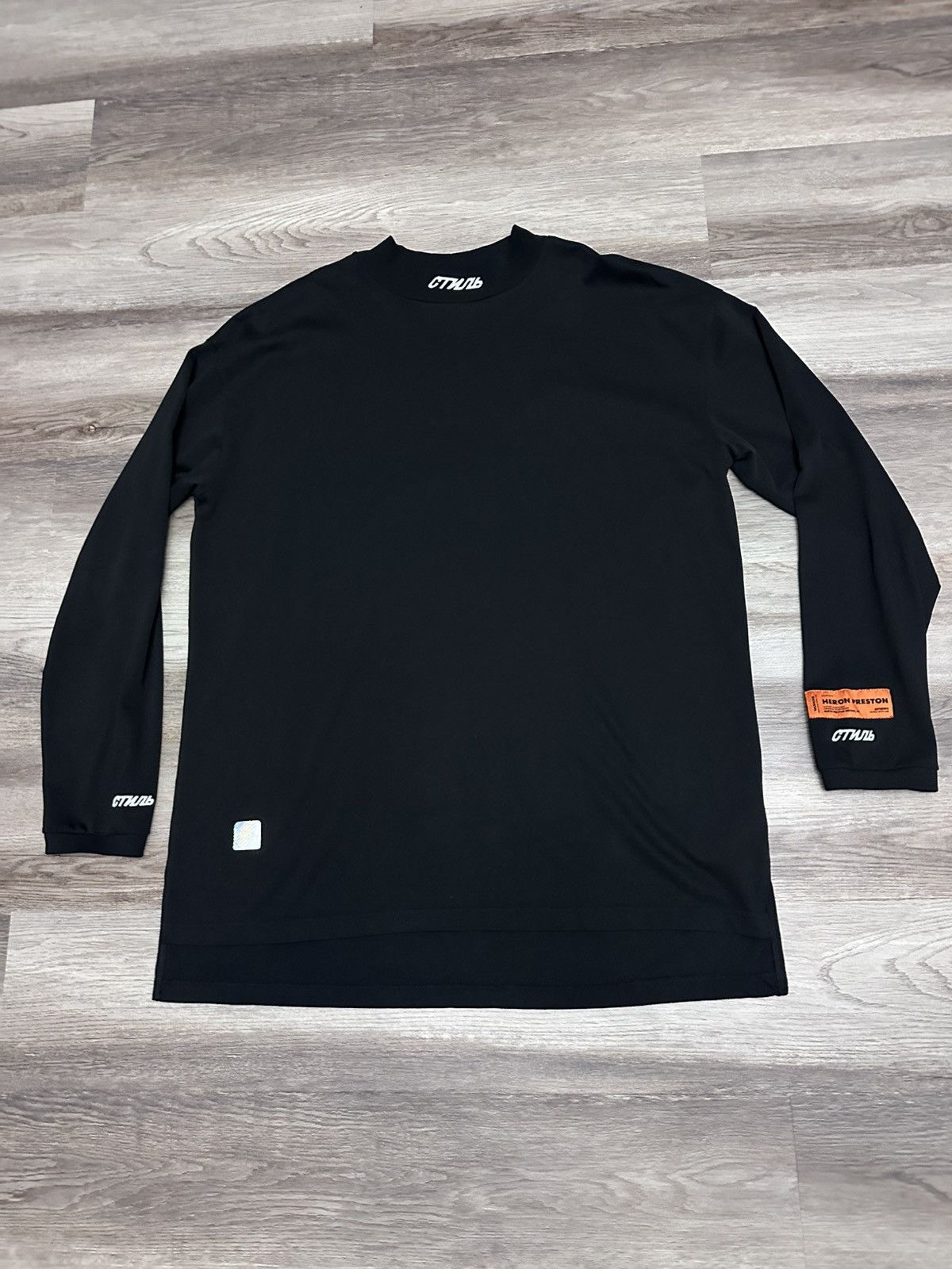 Heron Preston Black Turtleneck Long Sleeve