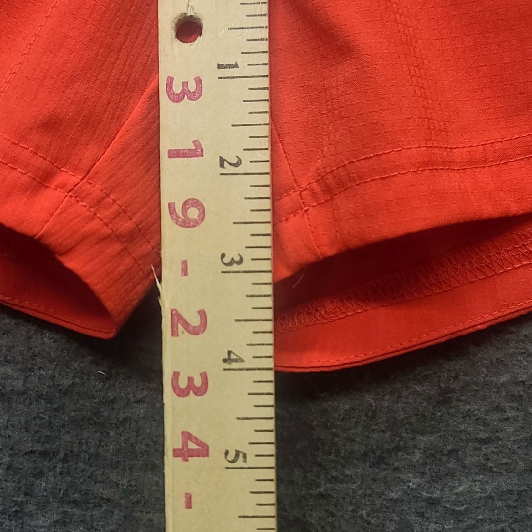 Vintage Columbia PFG Shorts Womens L Regular 4" Inseam Red Lightweight Outdoor Fishing Hiking Walking Knit Logo Pocket/Chino Style Size 36" / US 14 / IT 50 - 6 Thumbnail