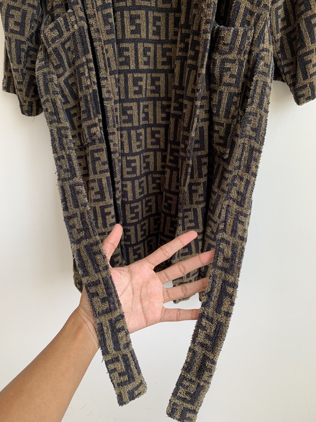 Fendi Vintage Fendi Zucca Bathrobe Teleria Size US L / EU 52-54 / 3 - 16 Thumbnail