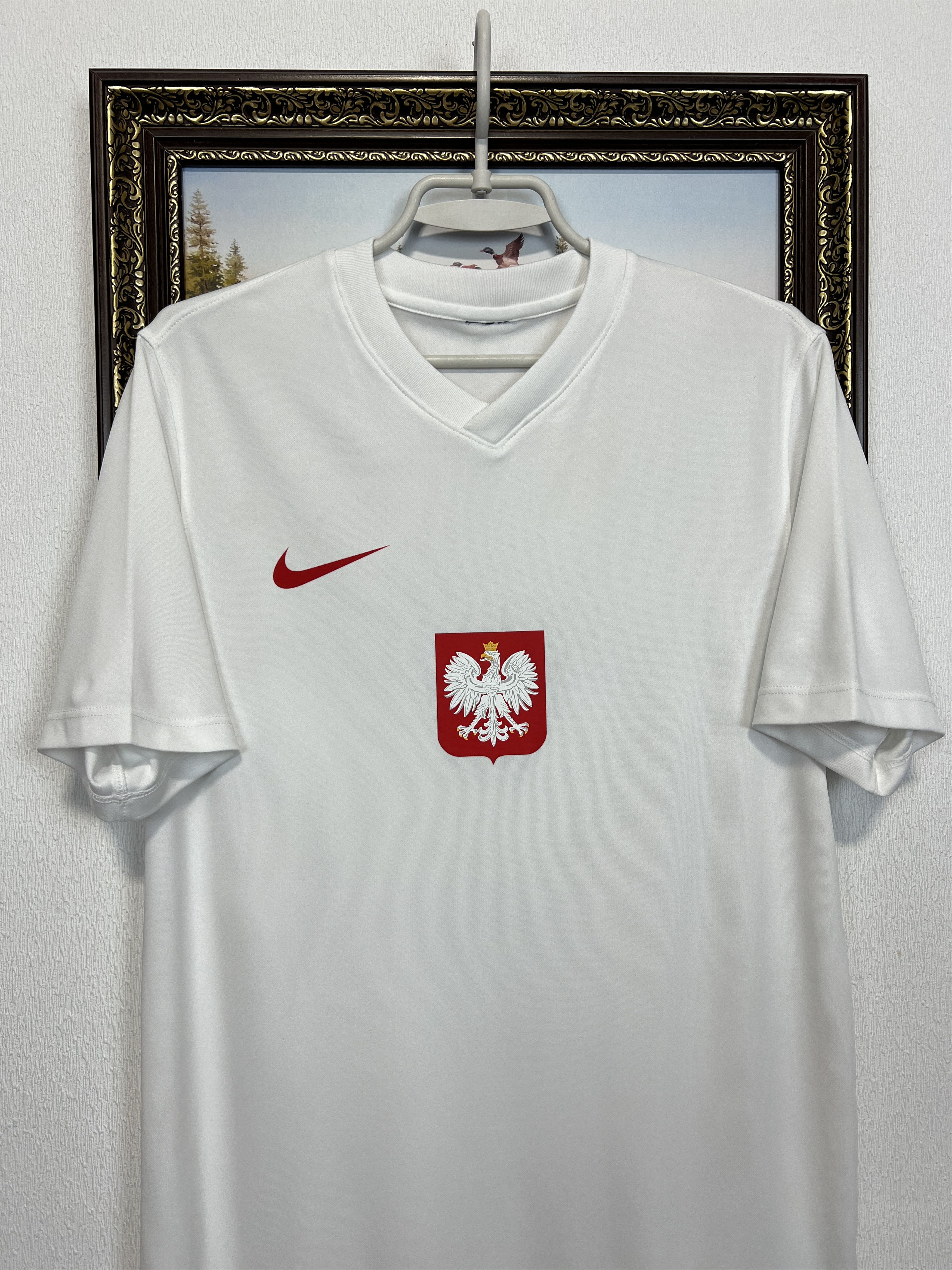 Nike Poland football shirt Soccer Jersey Trikot National Team Size US L / EU 52-54 / 3 - 2 Thumbnail