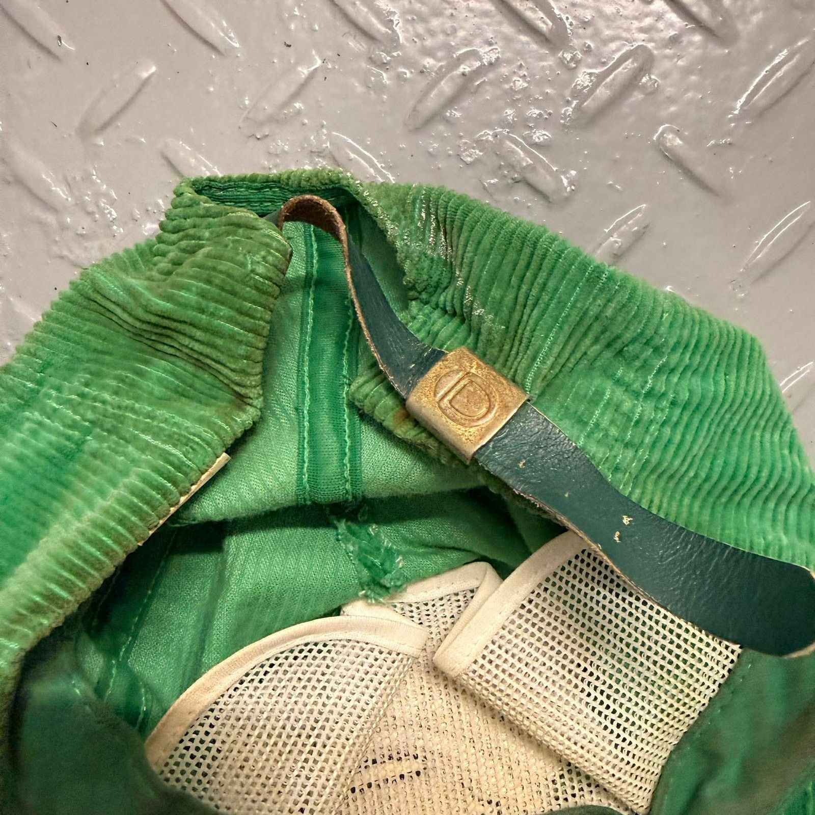 Delong VTG DeLONG Cheers Boston Bull Finch Pub Corduroy Hat Green Size ONE SIZE - 2 Thumbnail