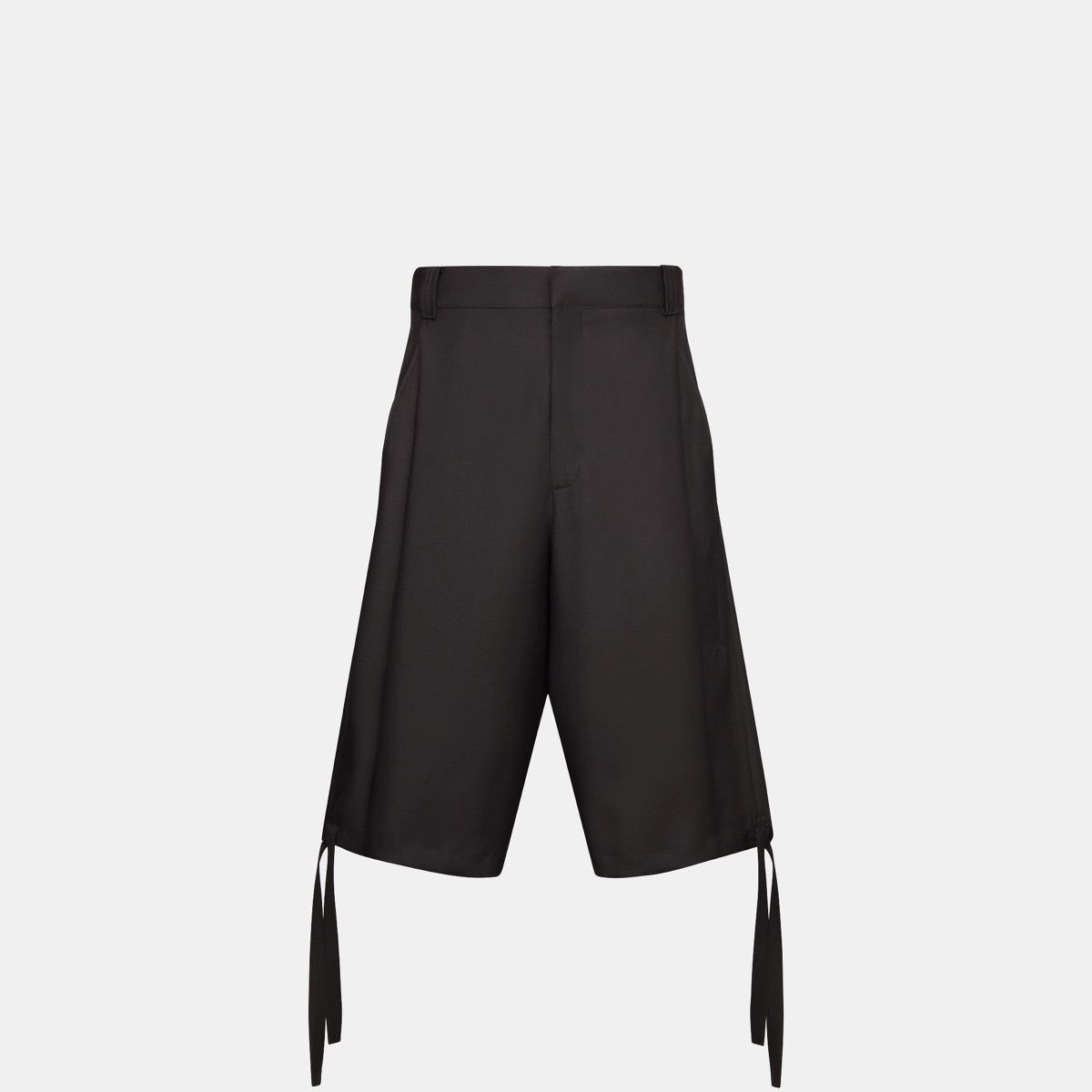 Dior o1w1db11024 Wide Leg Bermuda Shorts in Black Size US 32 / EU 48 - 1 Thumbnail