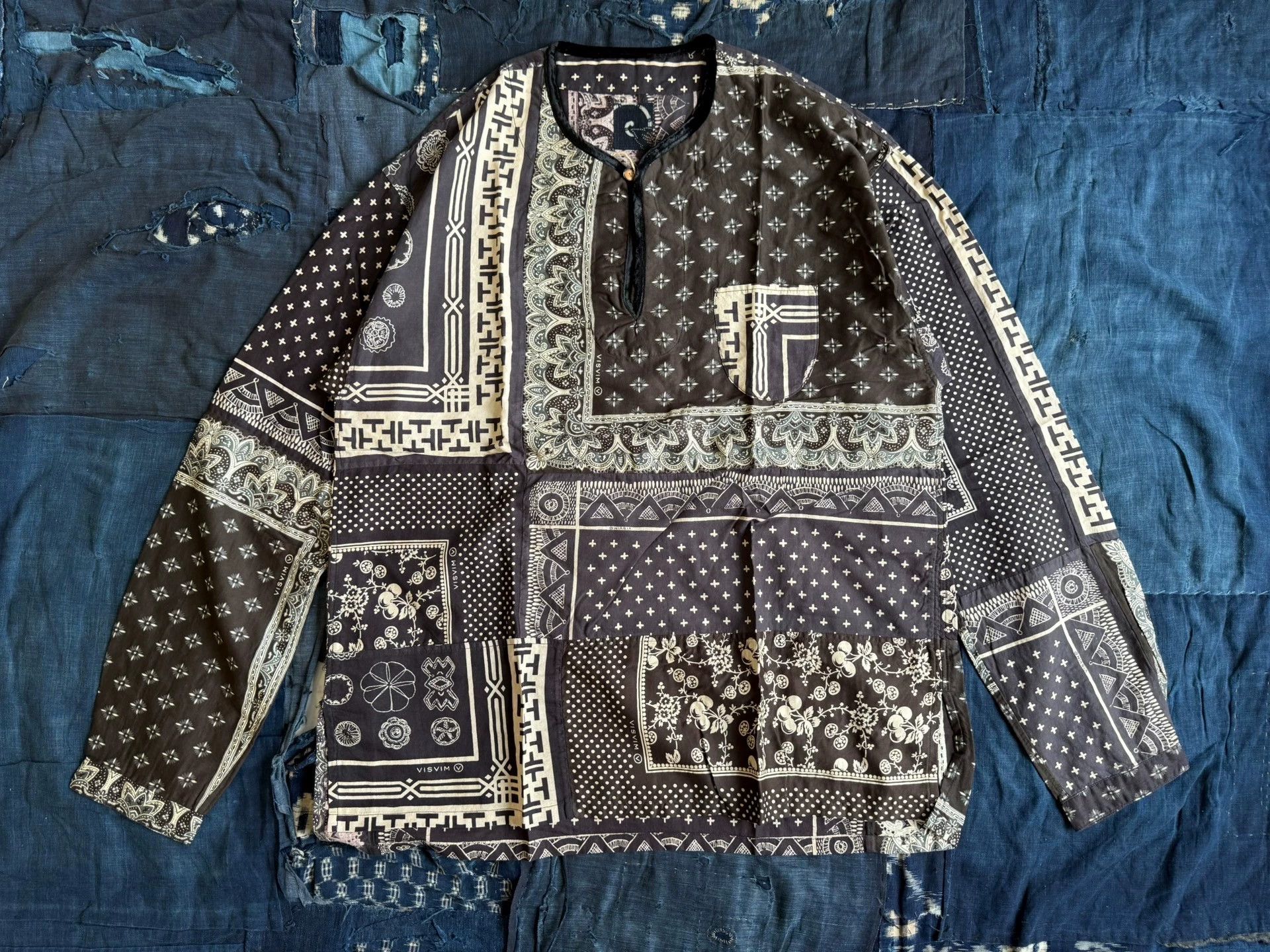 VISVIM 19SS ICT TUNIC P.O. Black Paisley L
