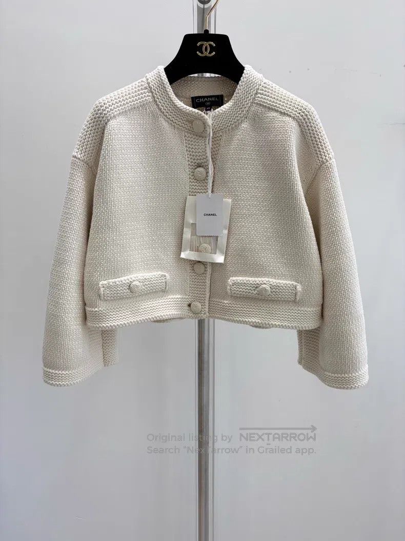 Chanel Chanel High-end craft workshop series white knitted short Size XS / US 0-2 / IT 36-38 - 1 Thumbnail