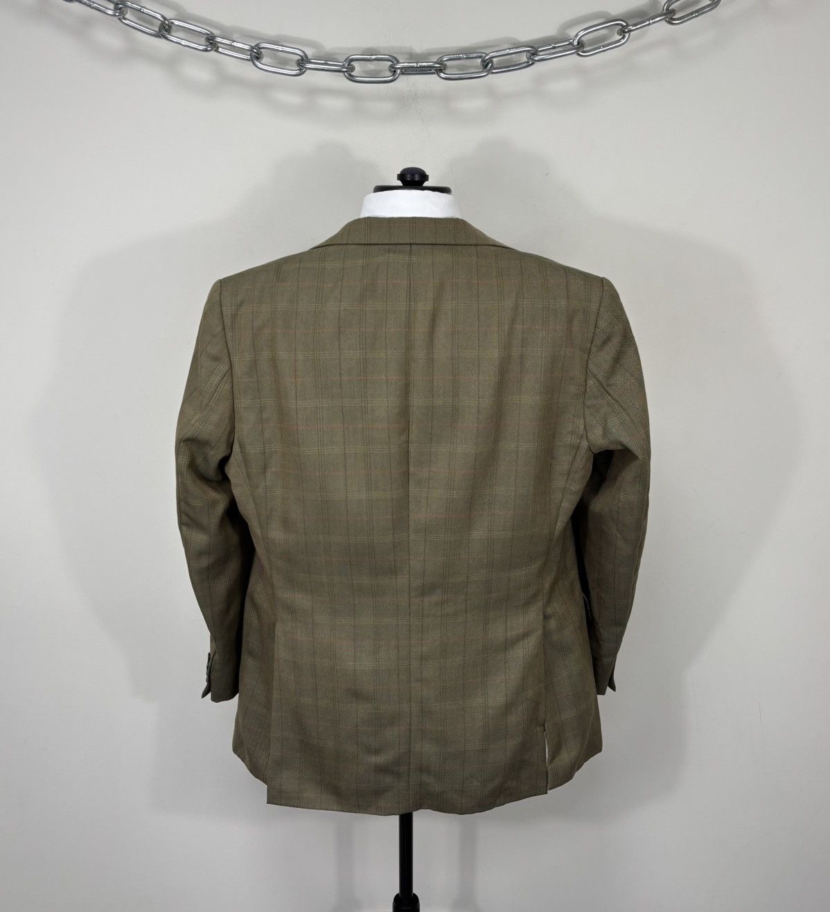 Burberry Vintage Burberry Prince Of Wales Check Wool Blazer Jacket Size 46R - 14 Thumbnail