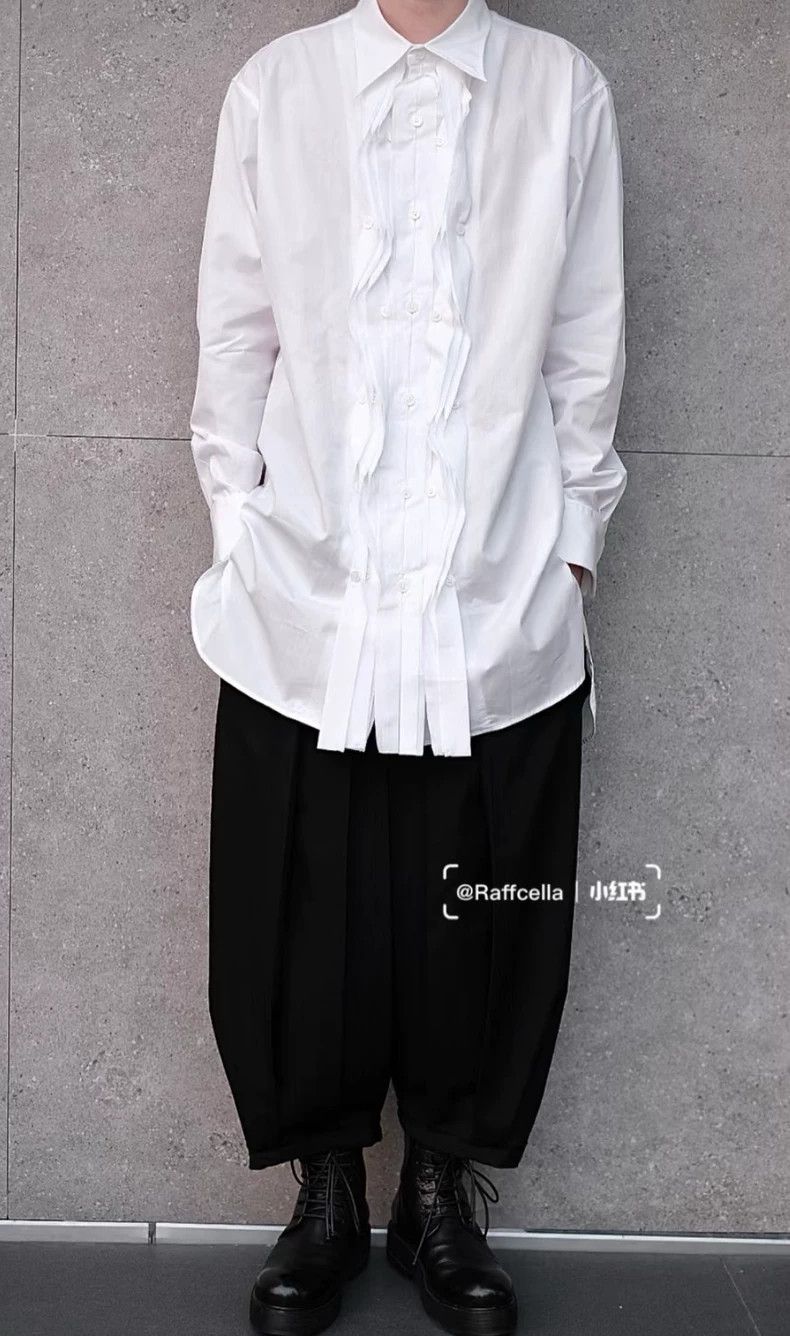 Yohji Yamamoto Yohji Yamamoto Palace White Shirt Size US L / EU 52-54 / 3 - 2 Thumbnail