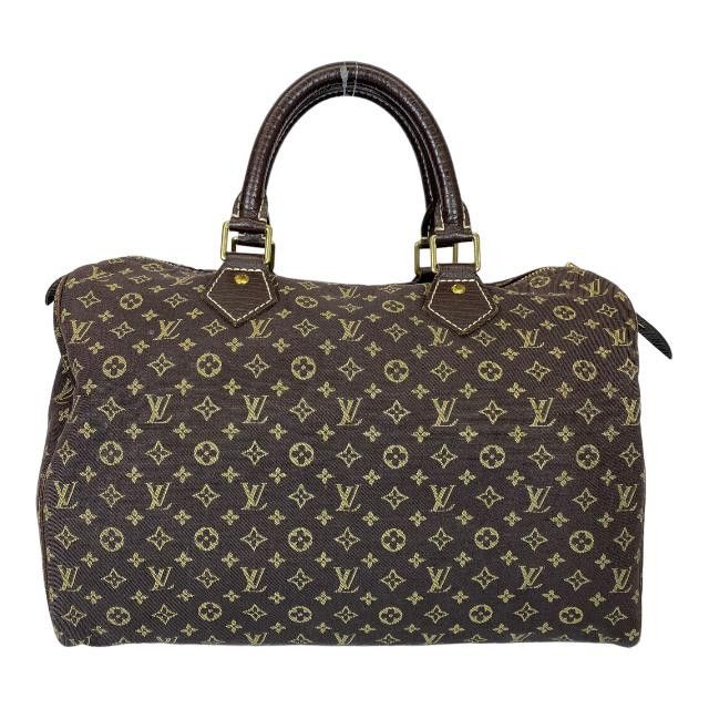 Louis Vuitton Monogram Mini lin Speedy 30 Handbag Mini Bag