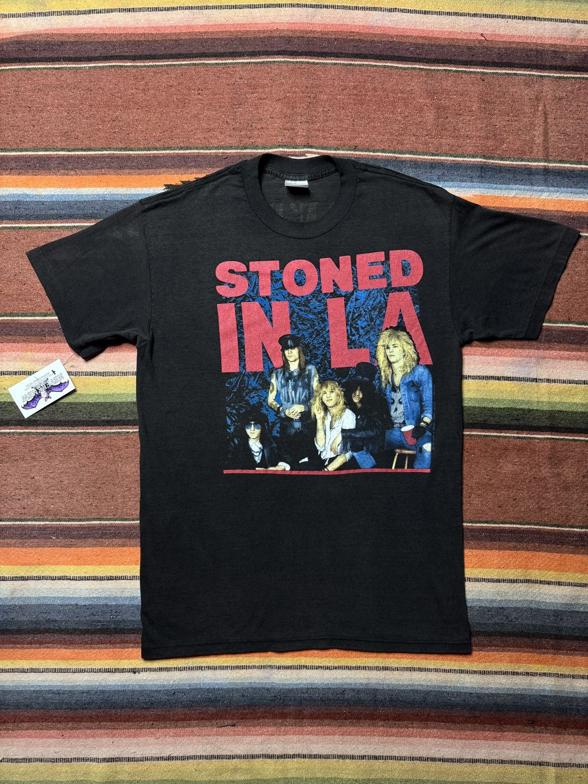 Band Tees × Guns N' Roses × Vintage Vintage 1989 Guns N' Roses Stoned in LA Band Tee Shirt Size US L / EU 52-54 / 3 - 1 Thumbnail