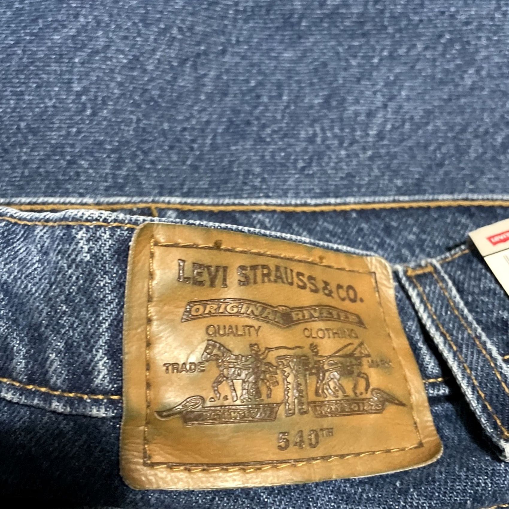 Levi's VINTAGE Levi's Jeans 540 Signature Relaxed Fit 46x30 45x30 Big & Tall Men denim blue 90s Retro NWT 100% Cotton USA Mens Jeans Size US 44 / EU 60 - 3 Thumbnail
