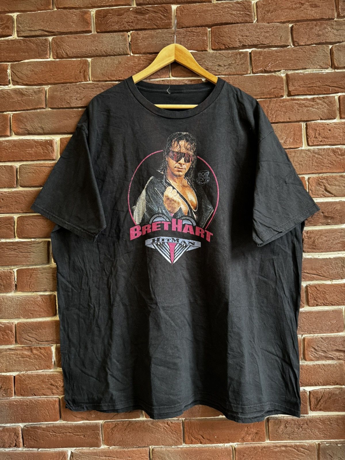 Vintage WWF Bret Hitman Hart Rare Wrestling T Shirt Size US XXL / EU 58 / 5 - 1 Thumbnail