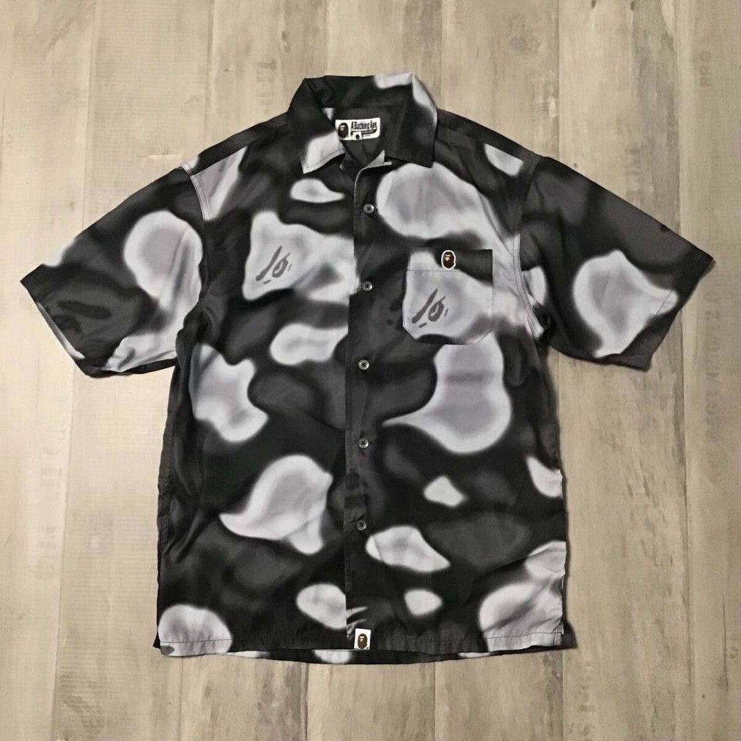 Bape BAPE LIQUID CAMO short sleeve shirt a bathing ape Size US S / EU 44-46 / 1 - 1 Thumbnail