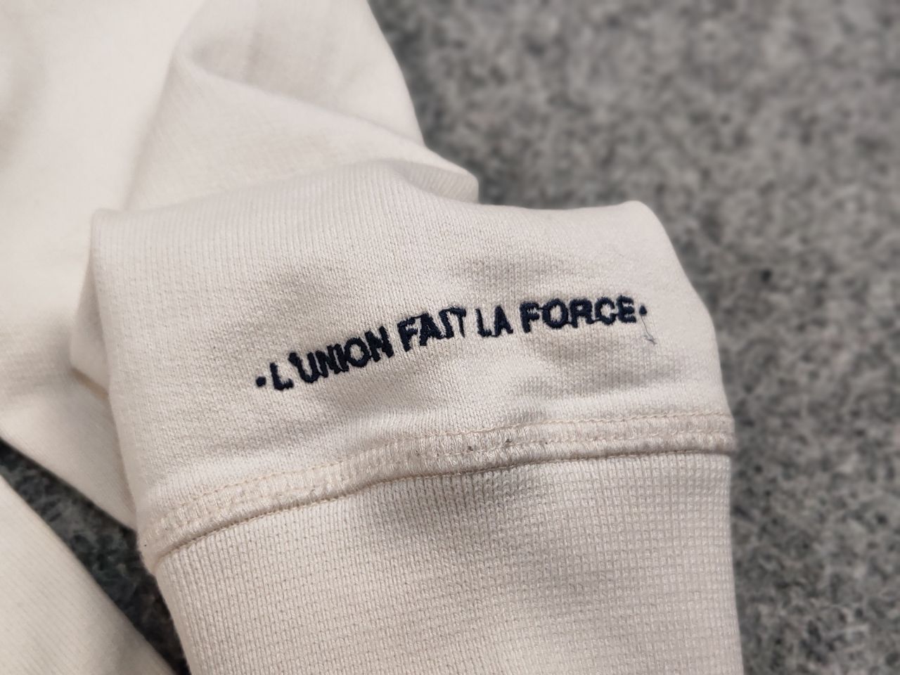 Bleu De Paname Bleu De Paname Crew Check Logo Jumper Beige Sweatshirt Size US M / EU 48-50 / 2 - 15 Thumbnail