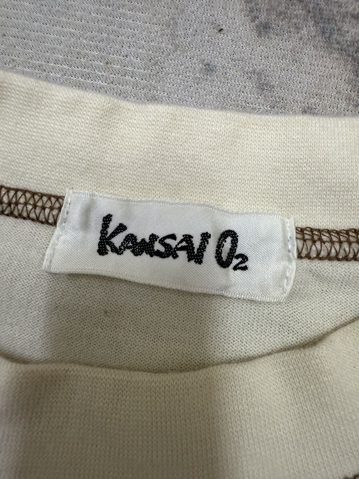 Japanese Brand Kansai o2 KANSAI YAMAMOTO embroidered logo Tshirt Size US L / EU 52-54 / 3 - 5 Thumbnail