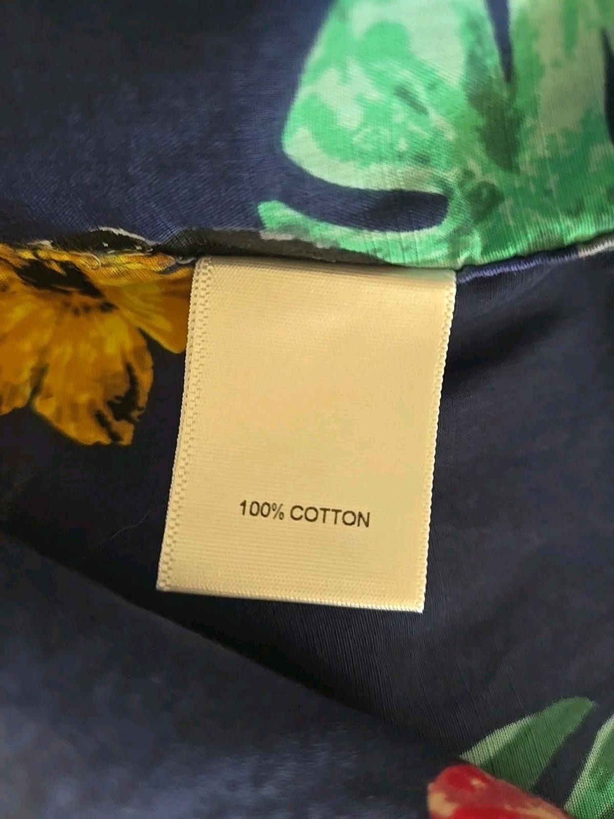 Cremieux Cremieux Mens Tropical Shirt Size L Floral Button Up Cotton Size US L / EU 52-54 / 3 - 8 Thumbnail