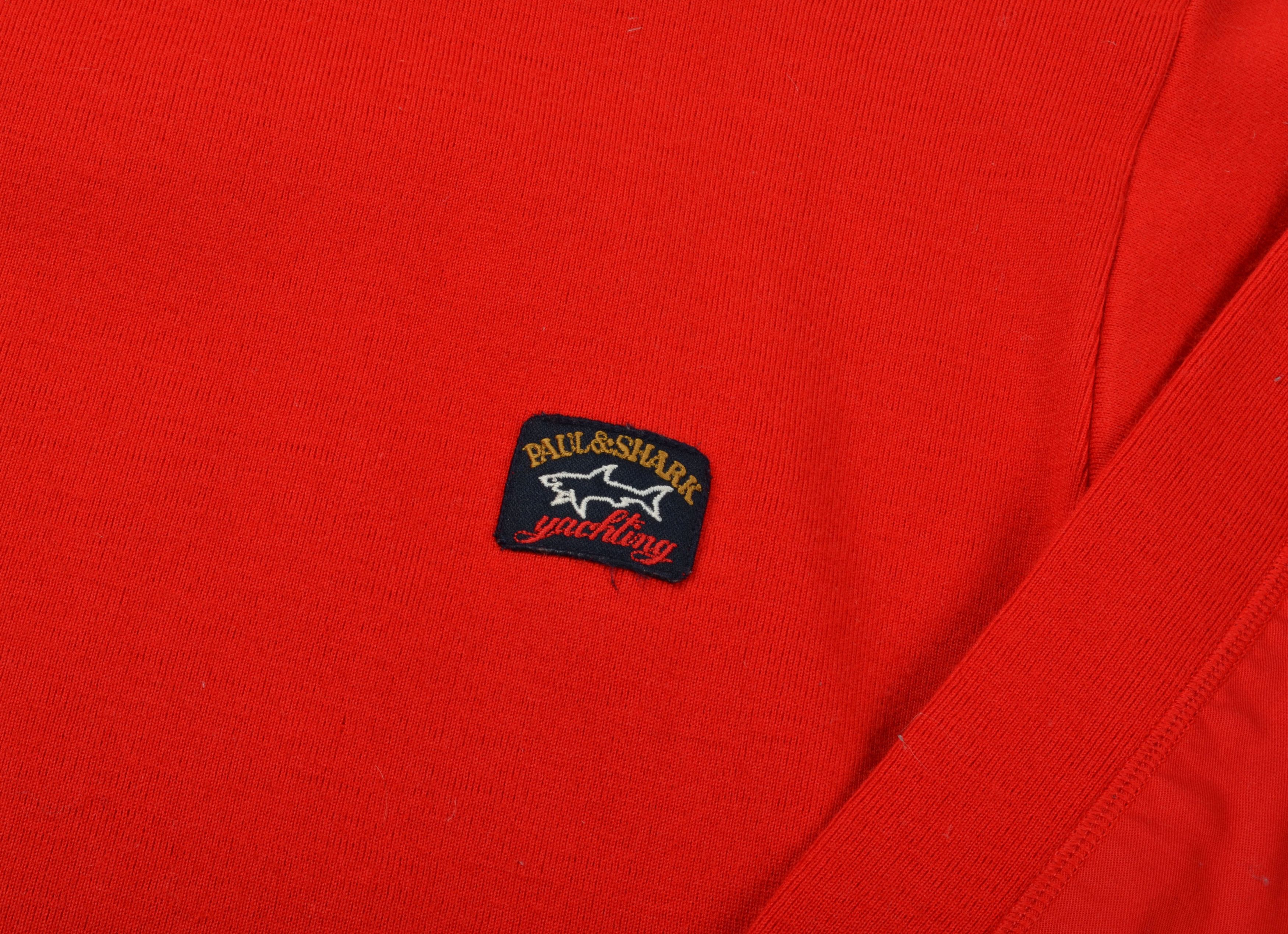 Paul & Shark Vintage Paul Shark 90's Red Heavy Wool Sweater Size US XL / EU 56 / 4 - 3 Thumbnail