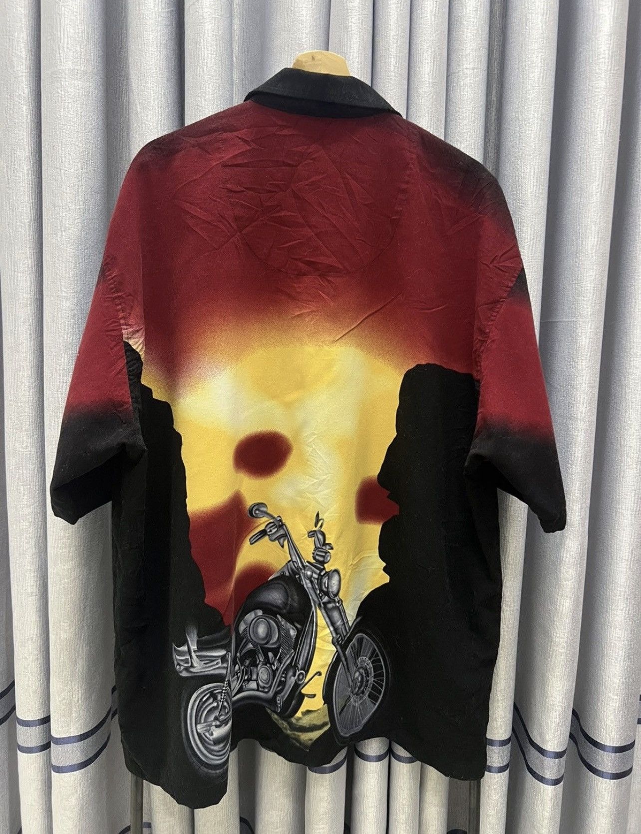 Harley Davidson 90s VINTAGE HARLEY MOTORCYLE BODY JPG STYLE BUTTON UP SHIRT Size US XXL / EU 58 / 5 - 5 Thumbnail