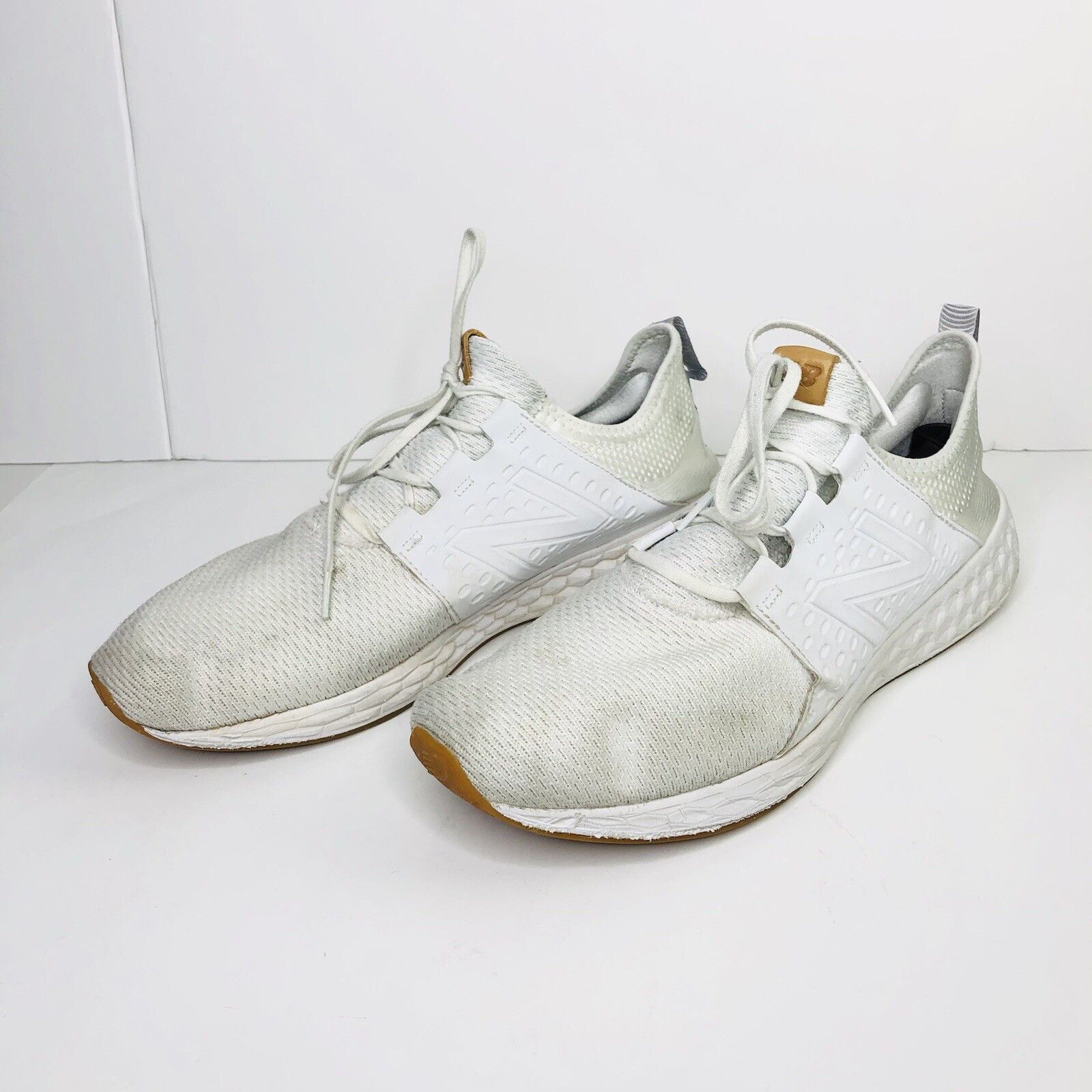 New Balance NB Fresh Foam Cruz V1 White Athletic Sneakers 14 Castlerock Size US 14 / EU 47 - 1 Thumbnail