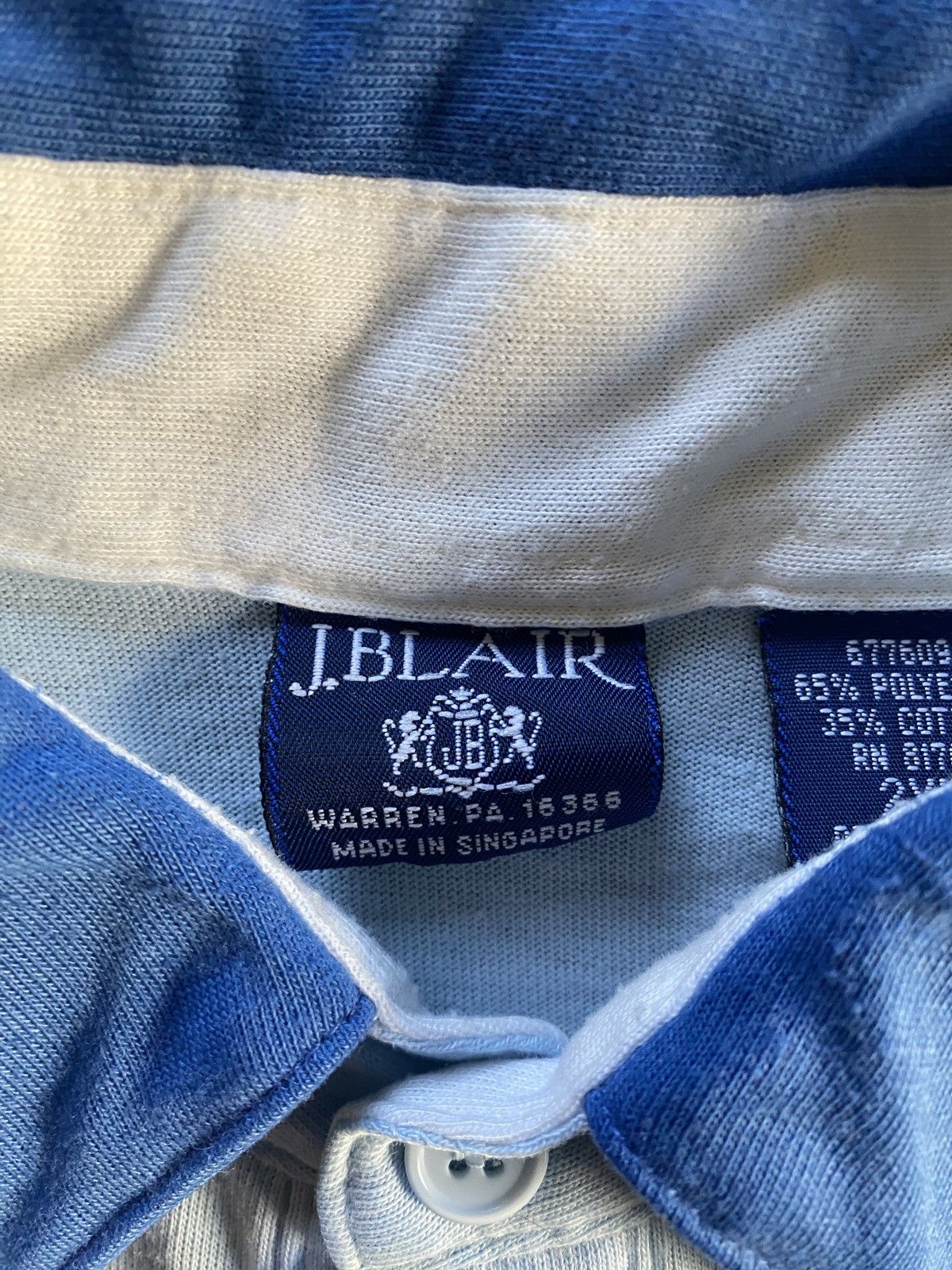 Blair Vintage 90’s John Blair Single Stitch Bowling Style Polo Size US XXL / EU 58 / 5 - 9 Thumbnail