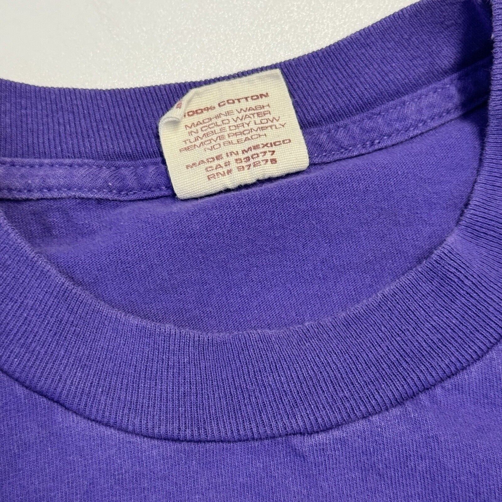 Fox Racing Vintage Fox Racing T Shirt Mens Small Purple 90s Short Sleev Size US S / EU 44-46 / 1 - 4 Thumbnail
