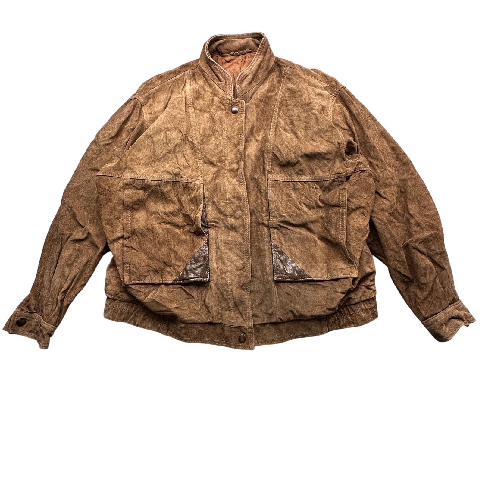 Other Vintage 80s Maquette Genuine Suede Leather Bomber Jacket L Size US L / EU 52-54 / 3 - 1 Thumbnail