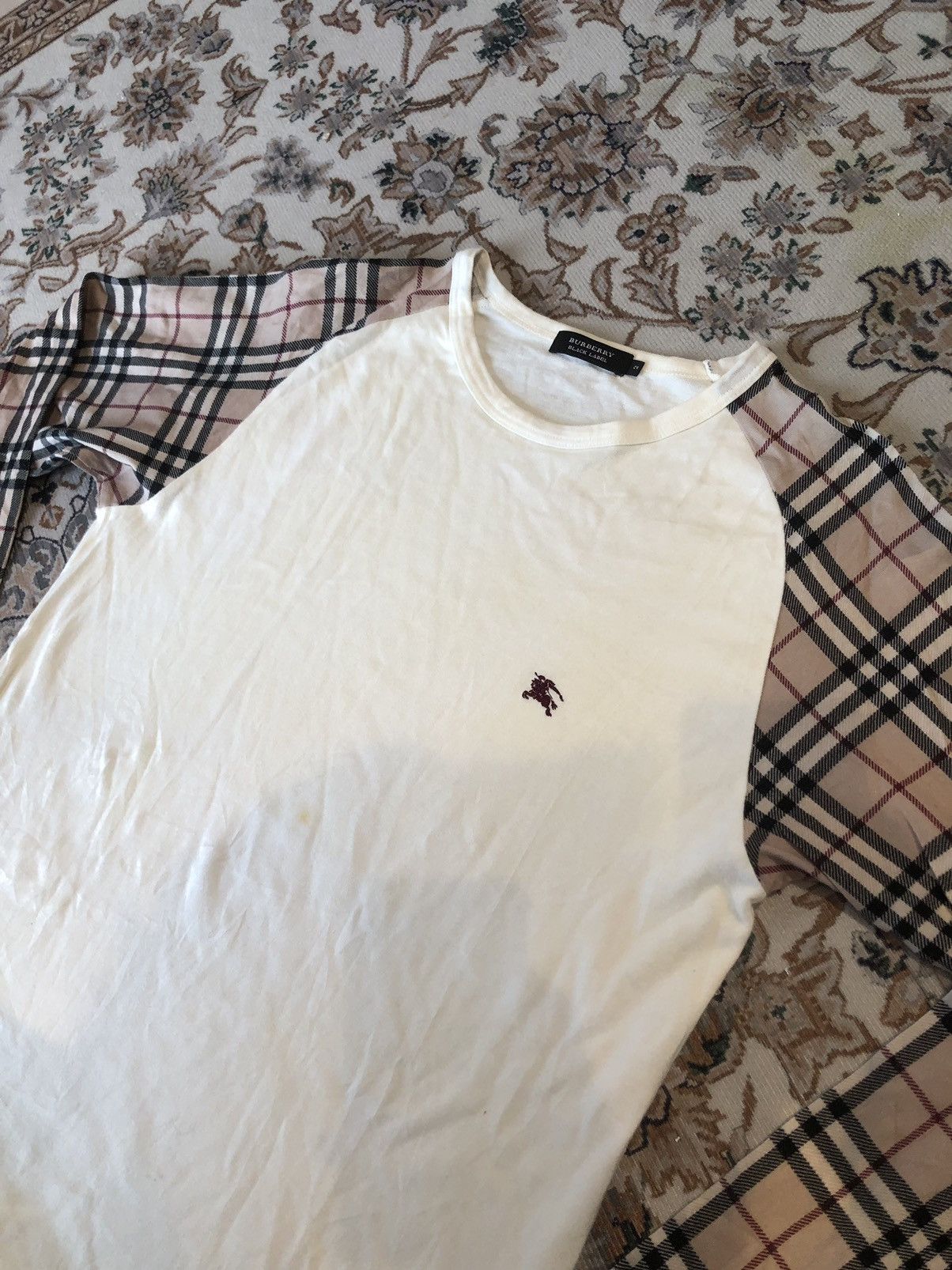 Burberry JAPAN BURBERRY NOVACHECK LONG SLEEVE TEES Size US S / EU 44-46 / 1 - 4 Thumbnail