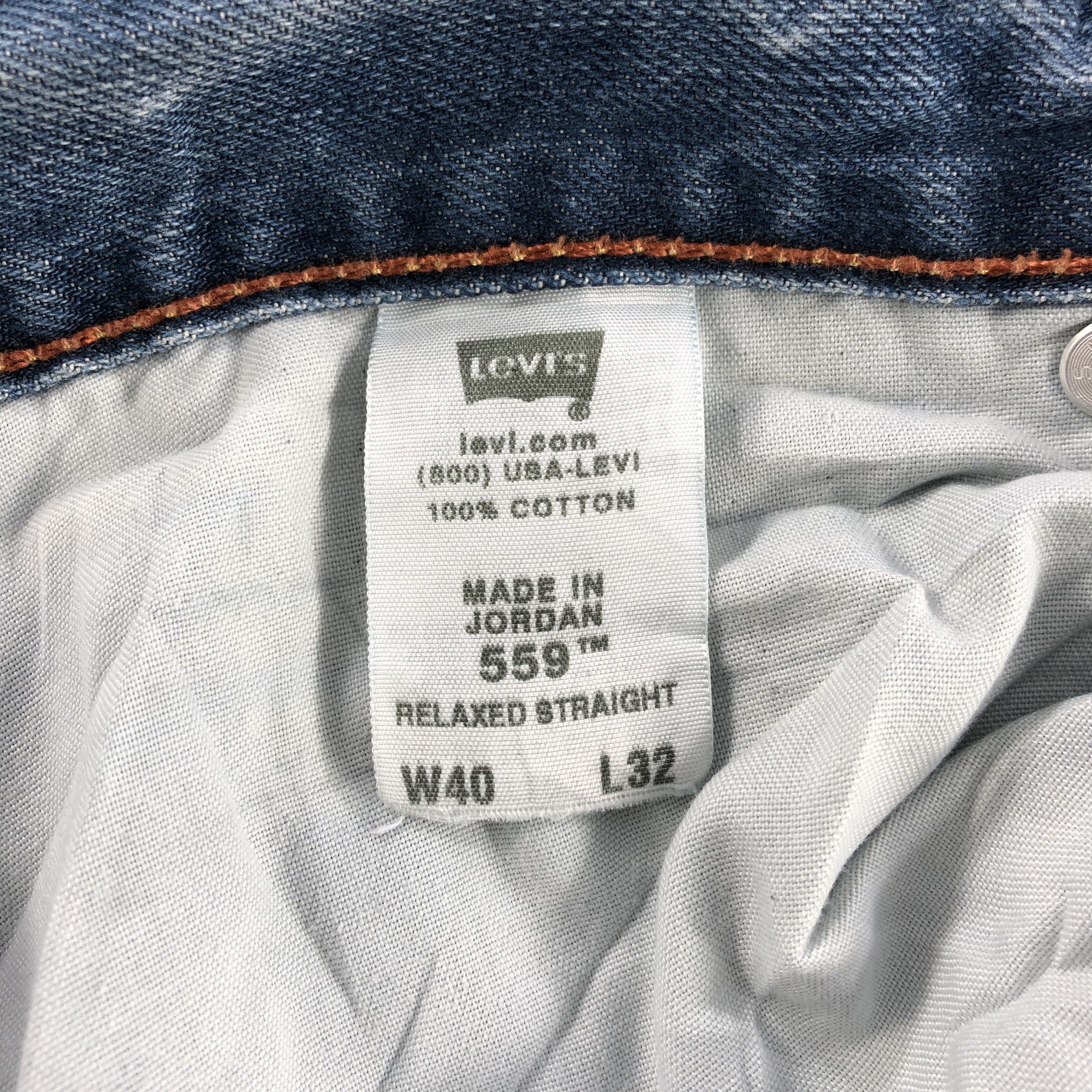 Levi's × Vintage Vintage Blue Wash Levis 559 Jeans-JM1039 Size US 40 / EU 56 - 10 Thumbnail