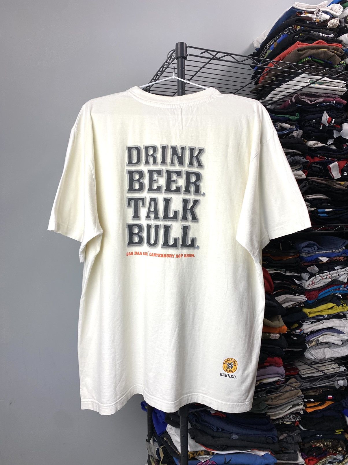 Band Tees × Vintage 90’s Vintage Draught Beer T Shirt Coors Budweiser Size US XL / EU 56 / 4 - 1 Thumbnail