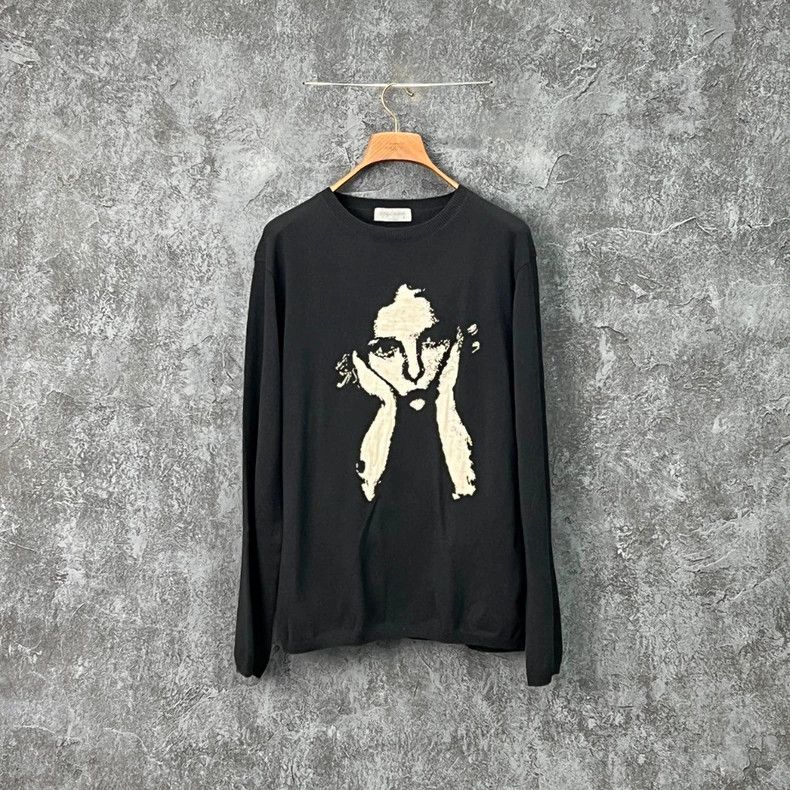 Yohji Yamamoto Yohji Yamamoto Black Figure Sweater Size US M / EU 48-50 / 2 - 1 Thumbnail