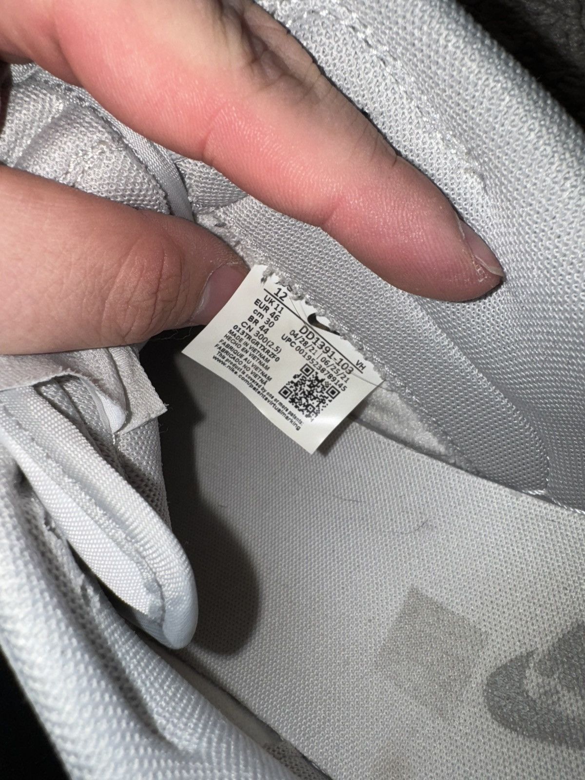 Nike Grey Nike Lows Size US 12 / EU 45 - 7 Thumbnail