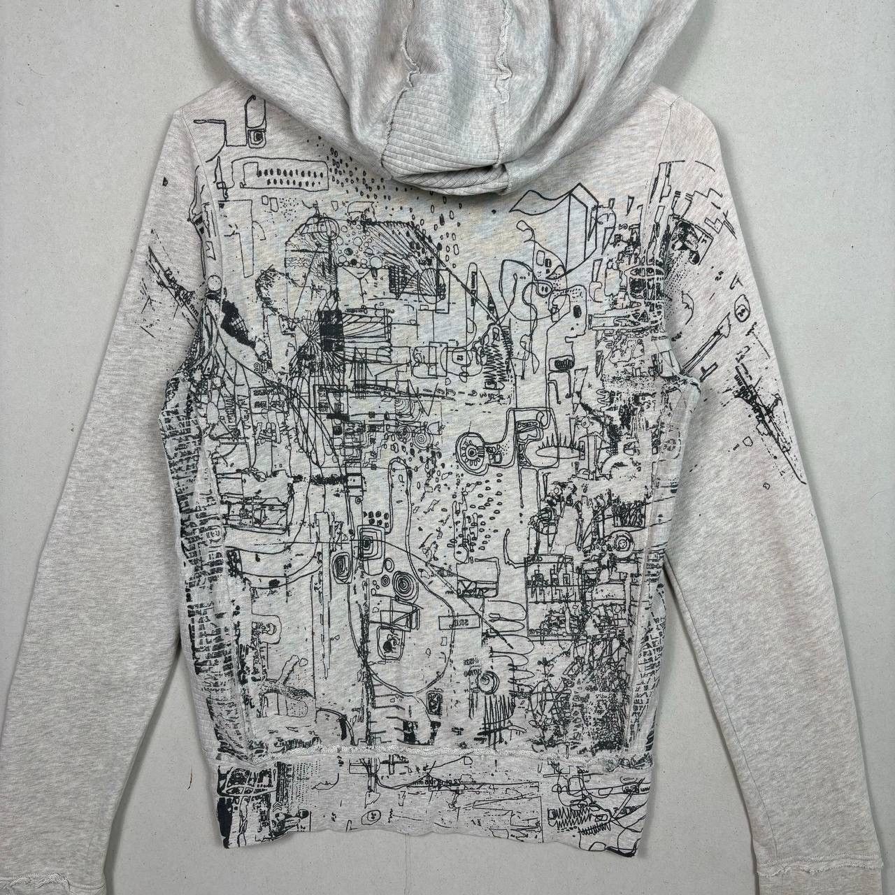 Diesel Vintage Diesel Graphic Zip Hoodie Size US XS / EU 42 / 0 - 4 Thumbnail