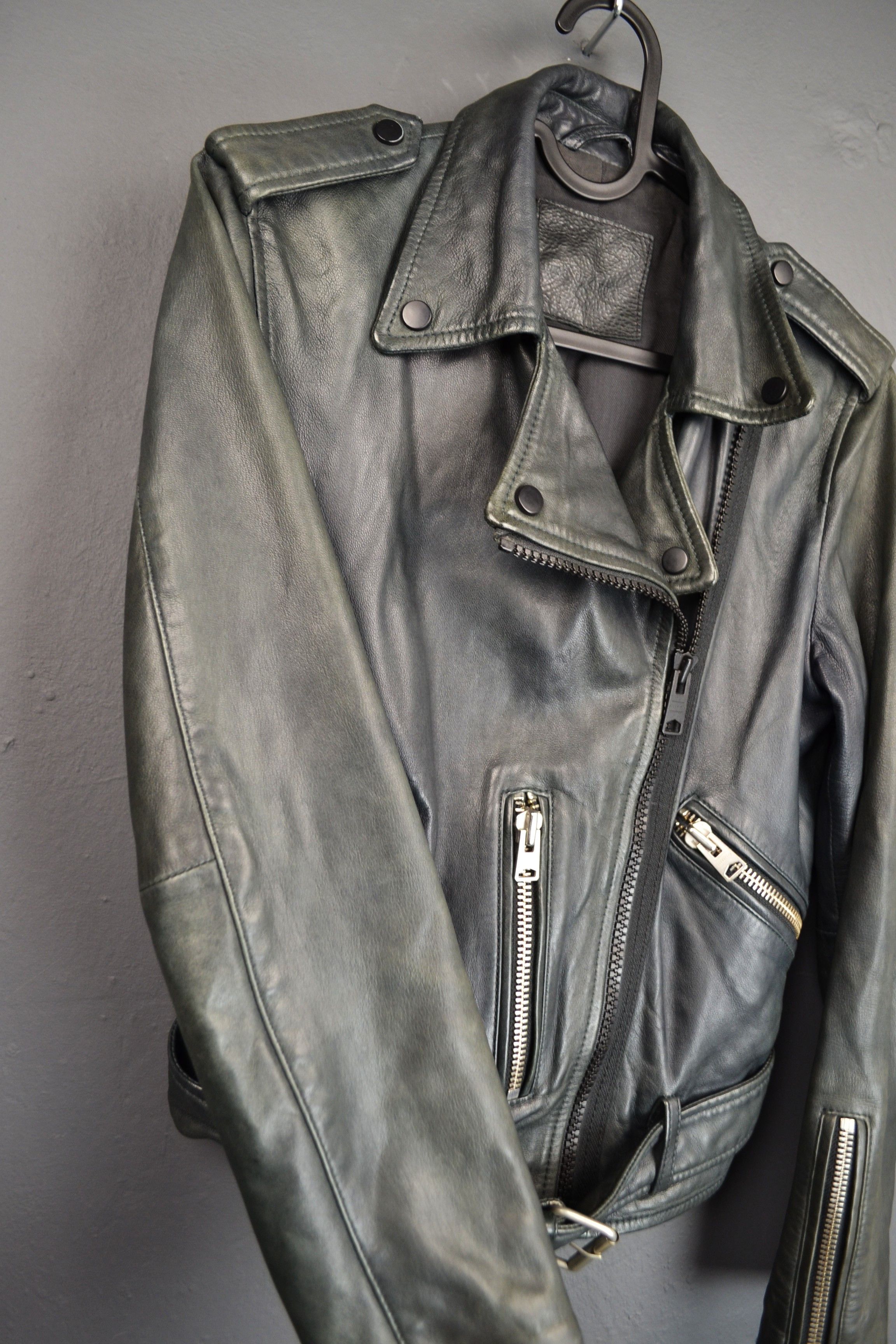 Allsaints All Saints Wyatt Zip Biker Jacket US 4 Size S / US 4 / IT 40 - 9 Thumbnail