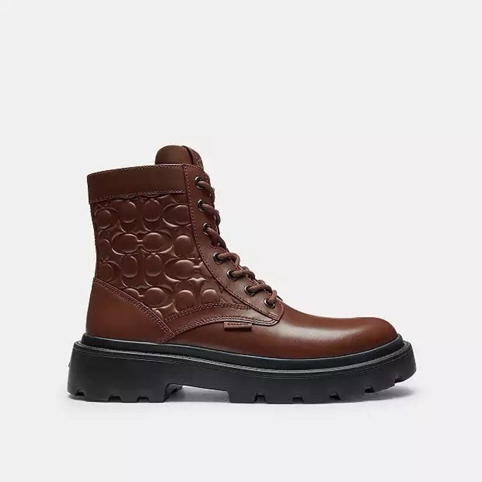 Coach NWT Coach Men's Combat Boot Leather Vintage Brown CCW08 us 9 Size US 9 / IT 39 - 7 Thumbnail