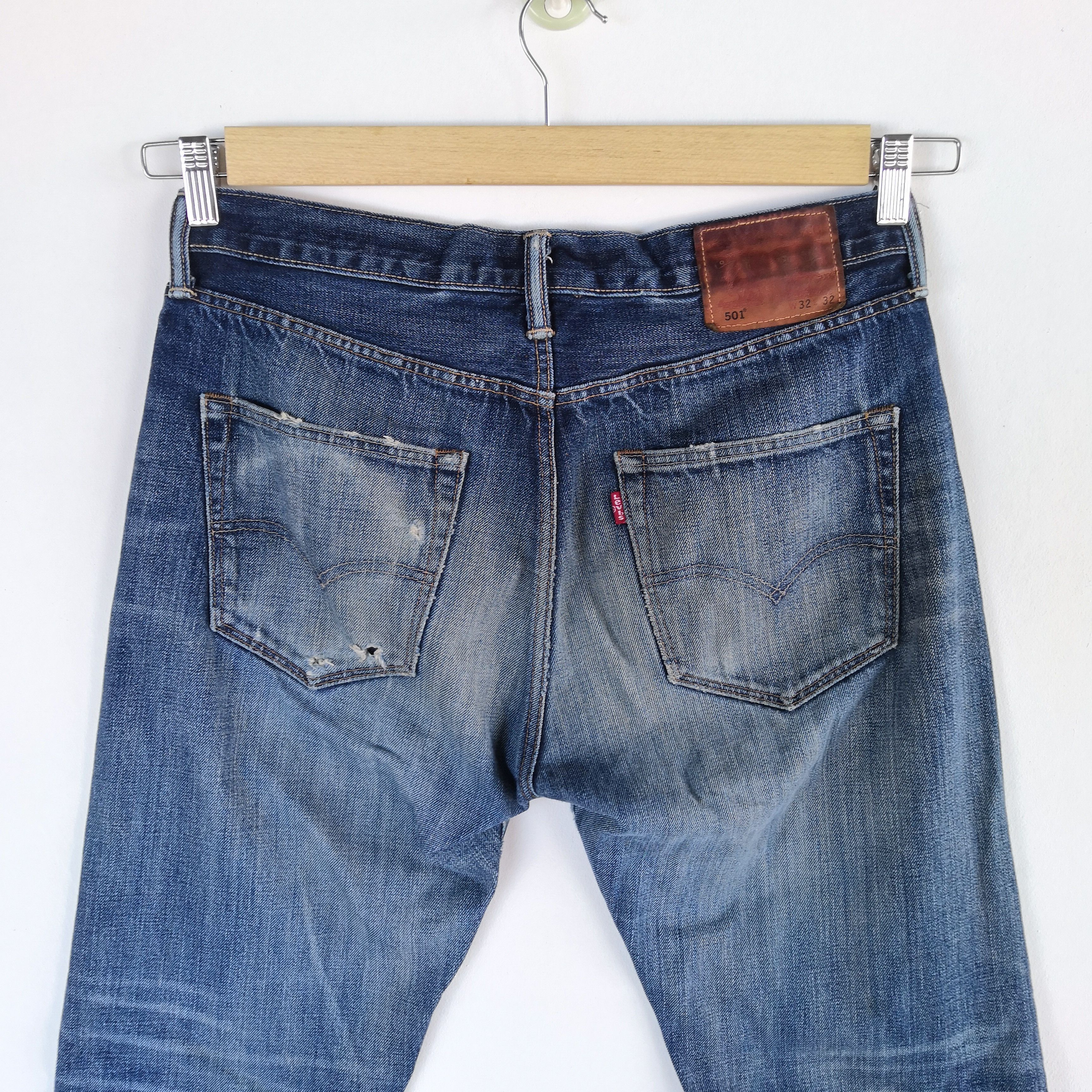 Levi's Vintage Levis 501 Denim Levi's 501 Distressed Faded Jeans Size US 32 / EU 48 - 4 Thumbnail