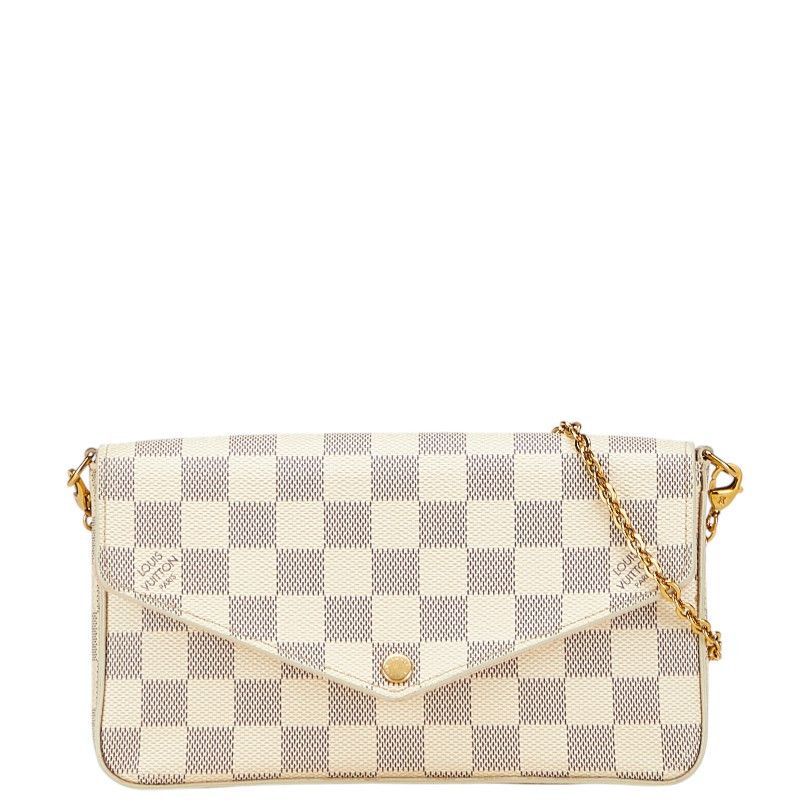 Louis Vuitton Louis Vuitton Pochette Felicie Damier Azur Shoulder