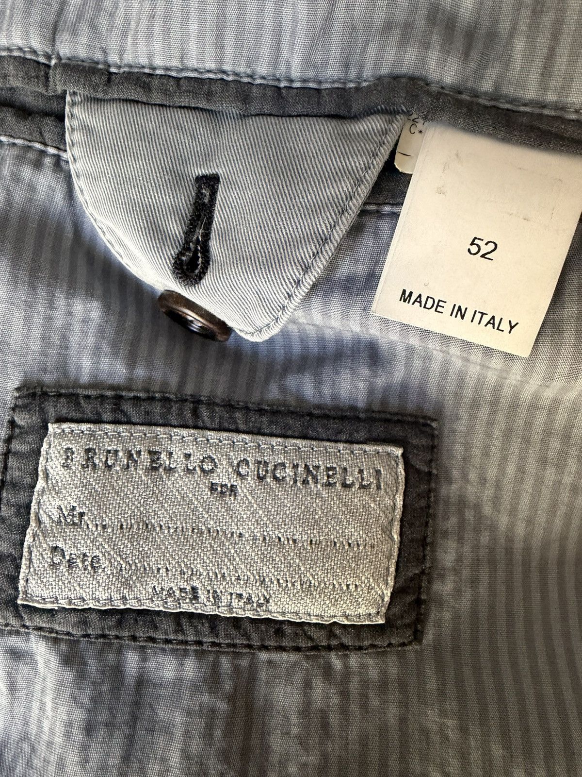 Brunello Cucinelli Brunello Cucinelli Cotton Bomber Jacket Steel Blue IT 52 Size US L / EU 52-54 / 3 - 5 Thumbnail
