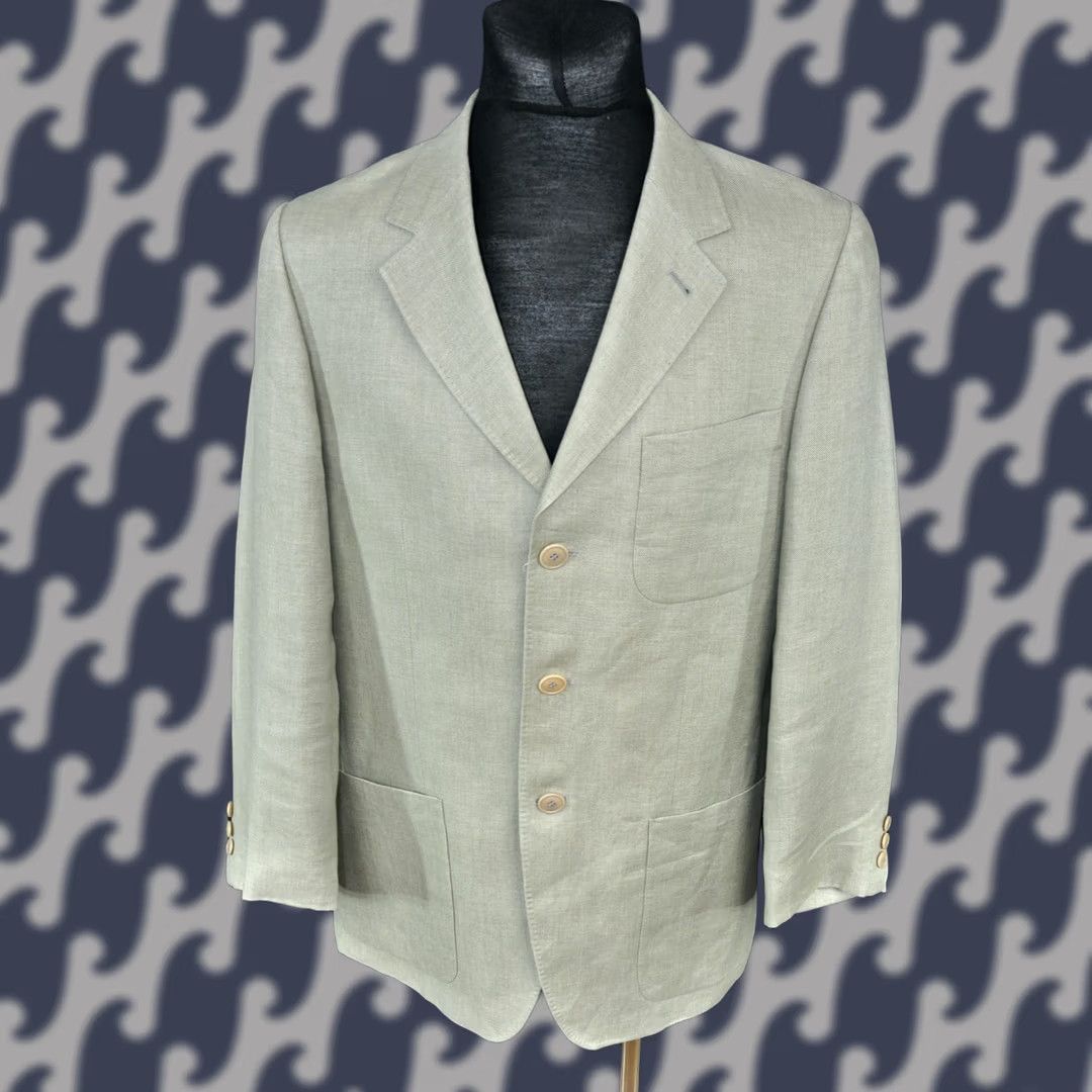 Kenzo KENZO Homme Linen Beige Blazer Jacket 50 Men Regular 3 Piece Vintage? No Beige Linen Blazer - 50 - France - Blazer - Kenzo - Men Size 50R - 1 Thumbnail