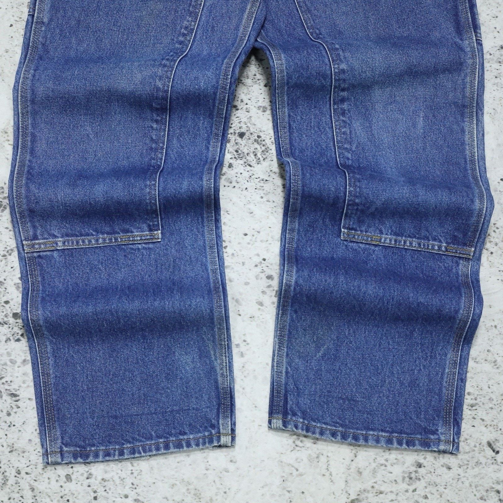Carhartt Vintage Carhartt Faded Blue Denim Double Knee Carpenter Pant Size US 31 - 5 Thumbnail