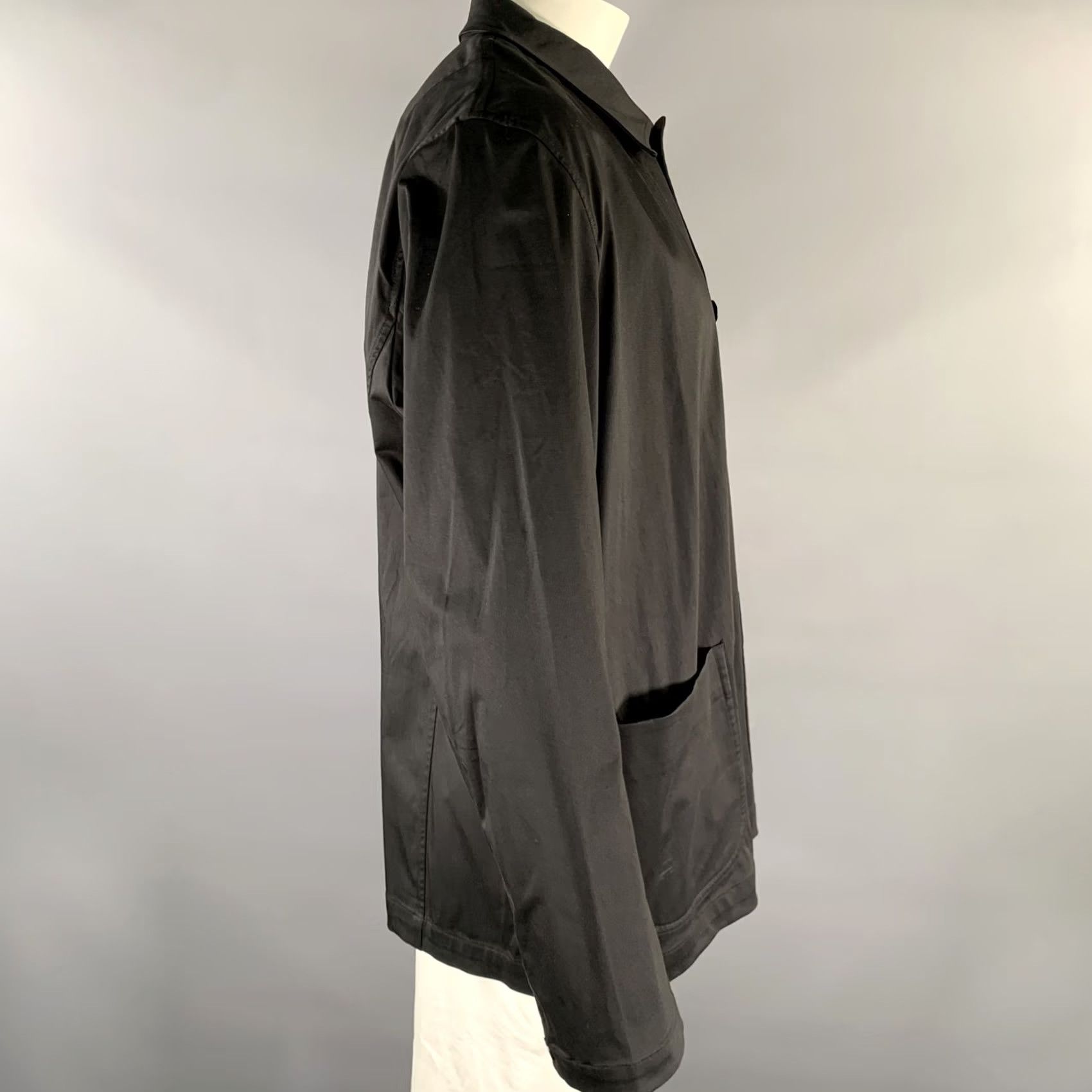 Rag & Bone RAG & BONE Chore Coat XXL Black Cotton Blend Chest Size Size US XXL / EU 58 / 5 - 2 Thumbnail