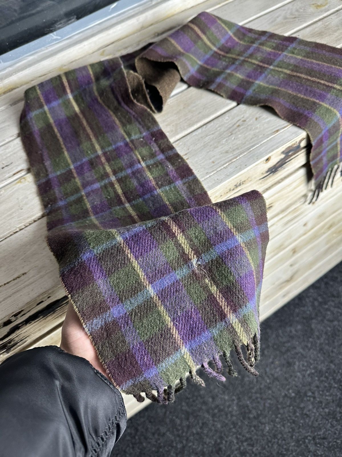 Emporio Armani × Vintage 🚨Vintage 90s Ralph Lauren logo Scarf / Muffler / Neckwear Size ONE SIZE - 2 Thumbnail