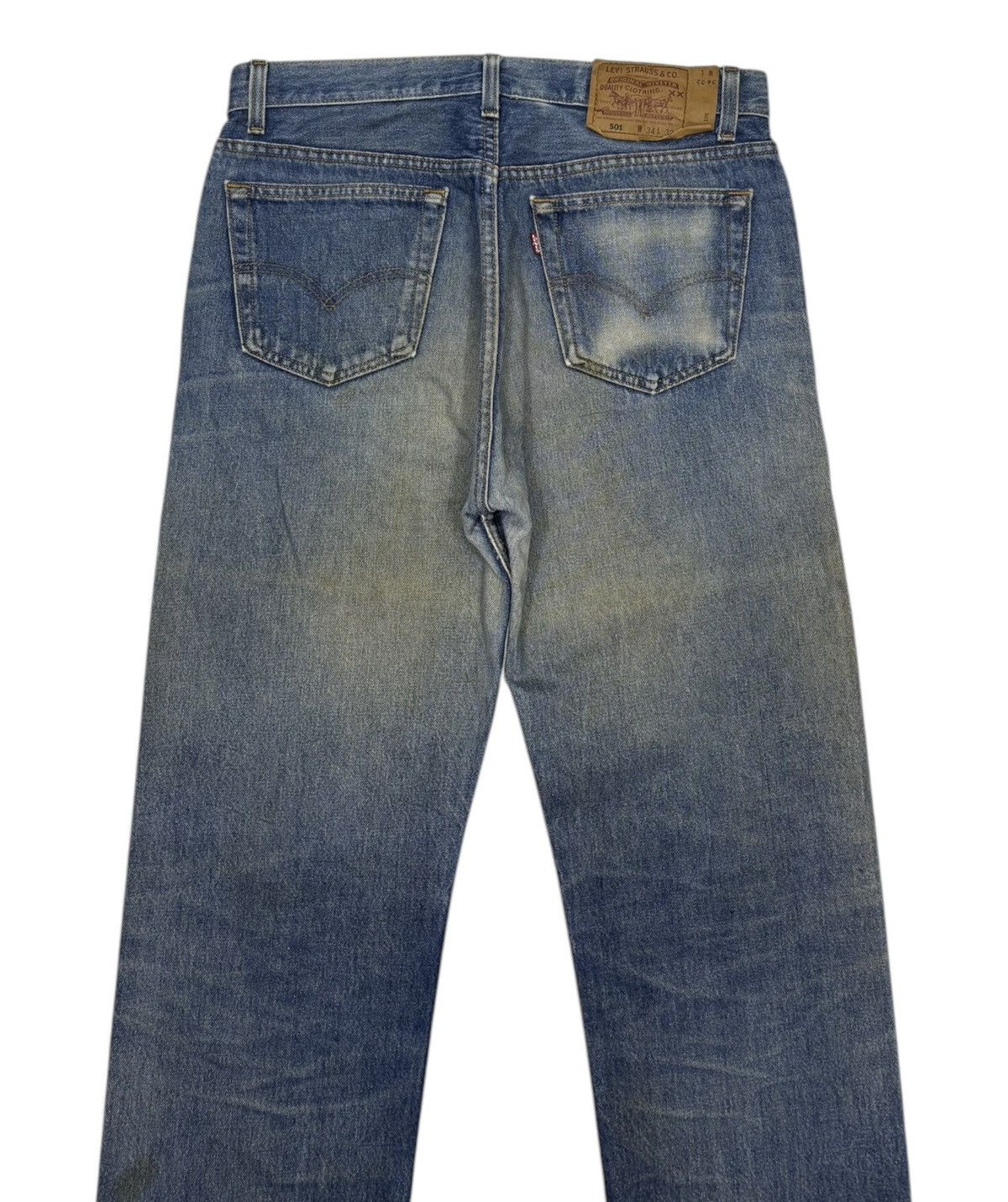 JNCO × Levi's 🔥VTG LEVIS 501 MADE IN USA FADED DISTRESSED DENIM JEANS Size US 34 / EU 50 - 6 Thumbnail